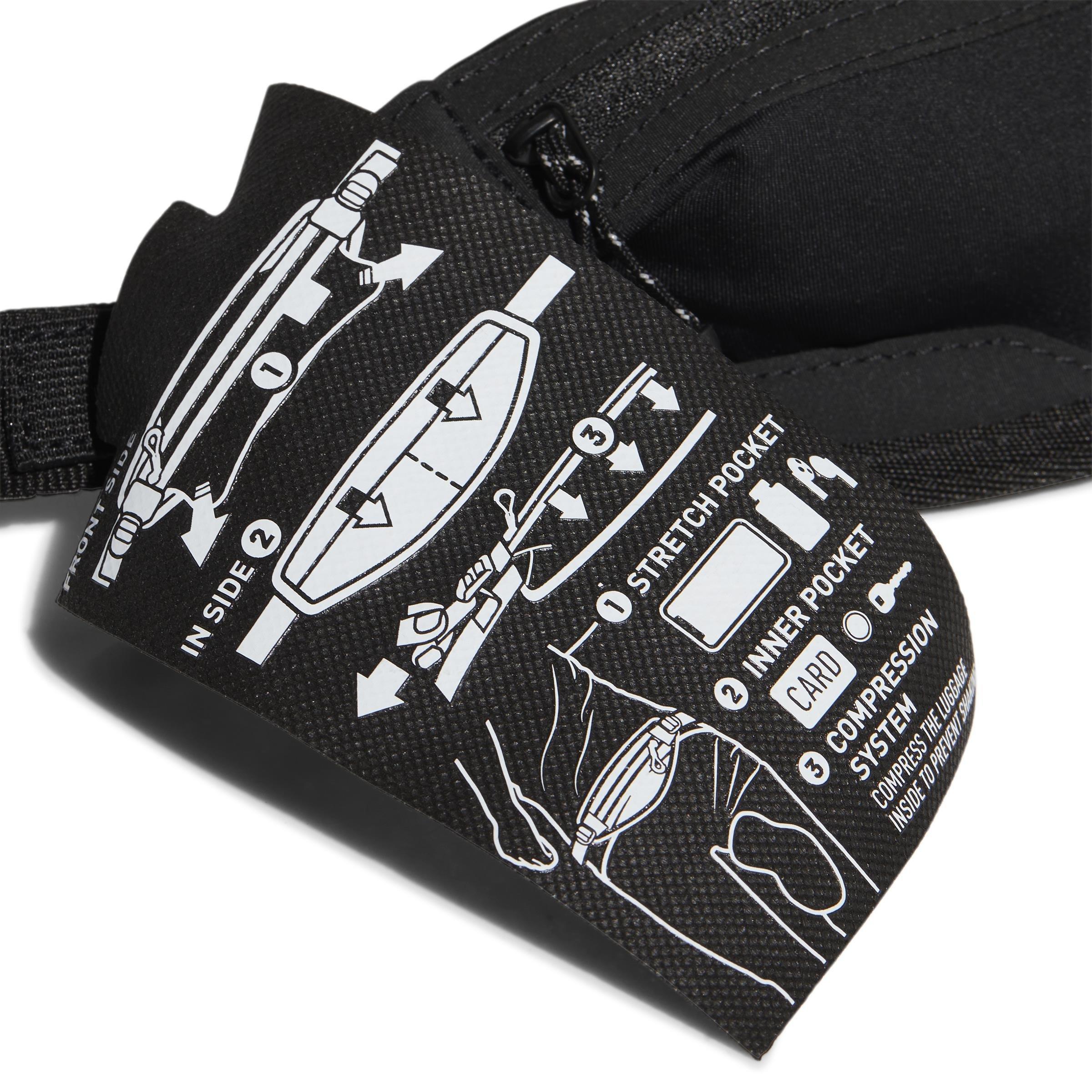 Unisex Running Waist Bag, Black, A901_ONE, large image number 4