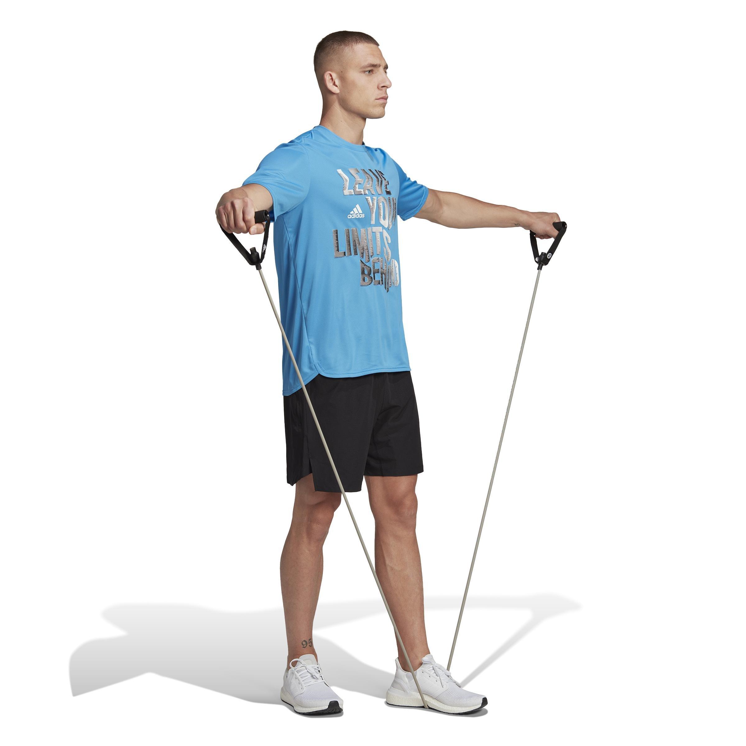Movement Aeroready Hiit Slogan Training T-Shirt, Blue, A901_ONE, large image number 0