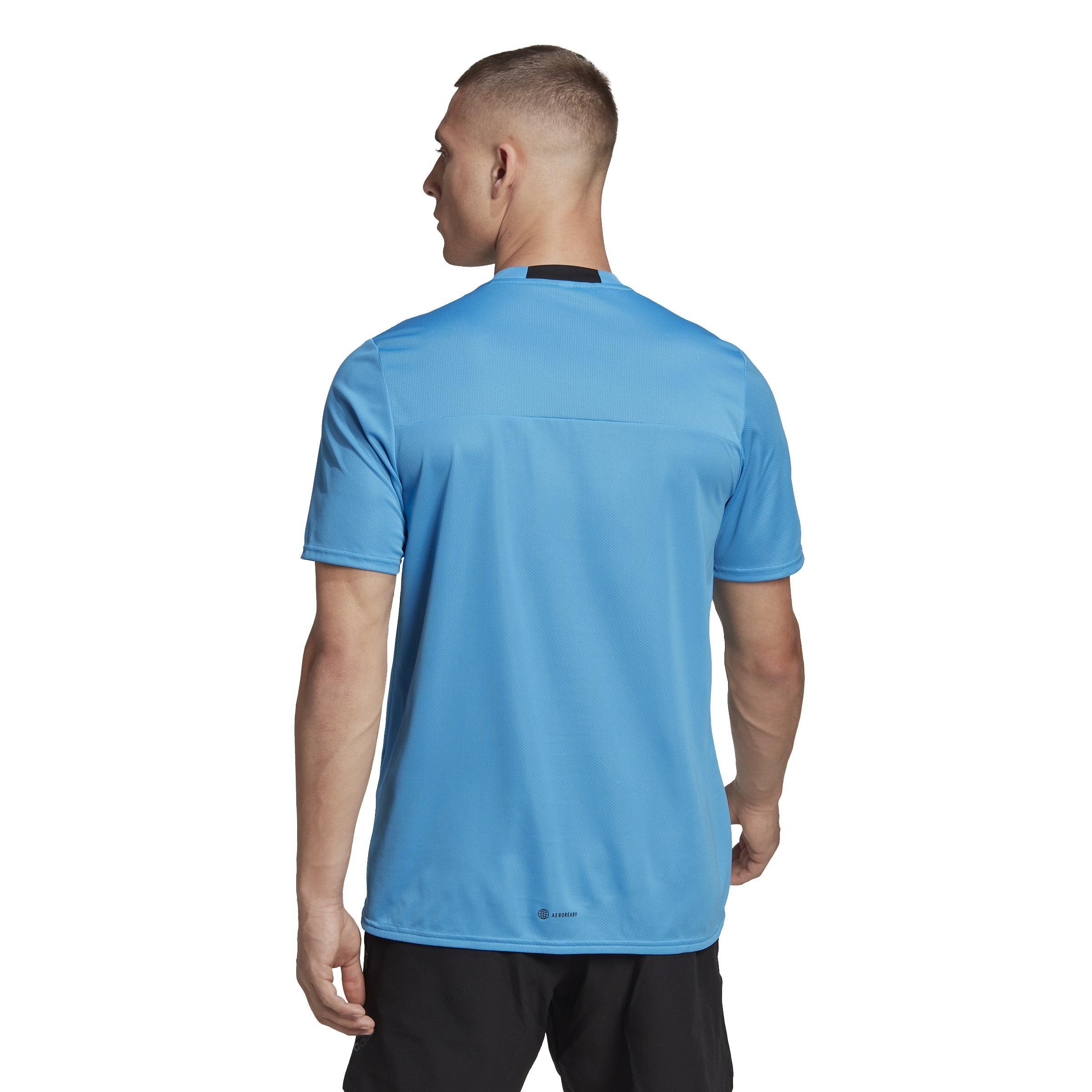 Movement Aeroready Hiit Slogan Training T-Shirt, Blue, A901_ONE, large image number 2