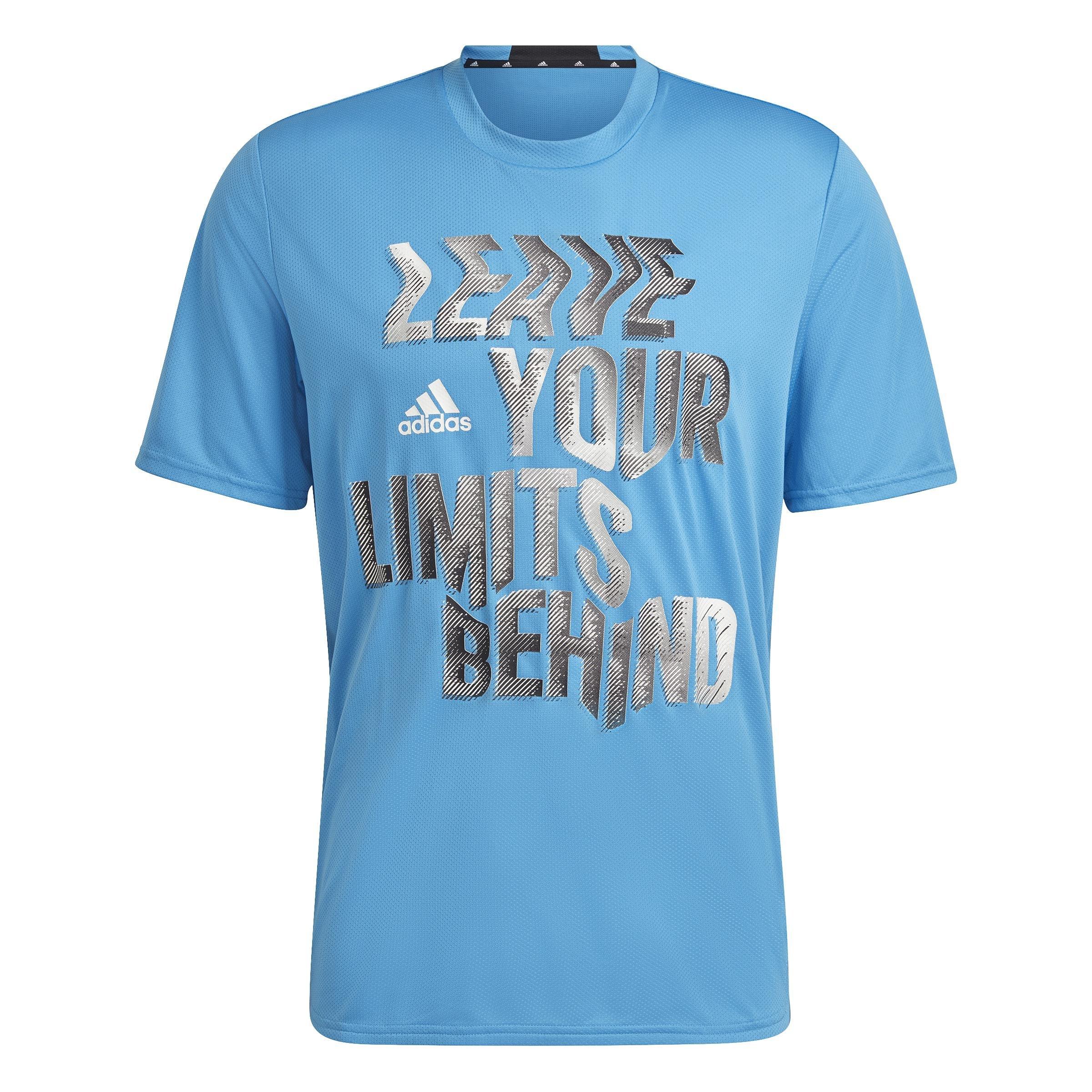 Movement Aeroready Hiit Slogan Training T-Shirt, Blue, A901_ONE, large image number 3