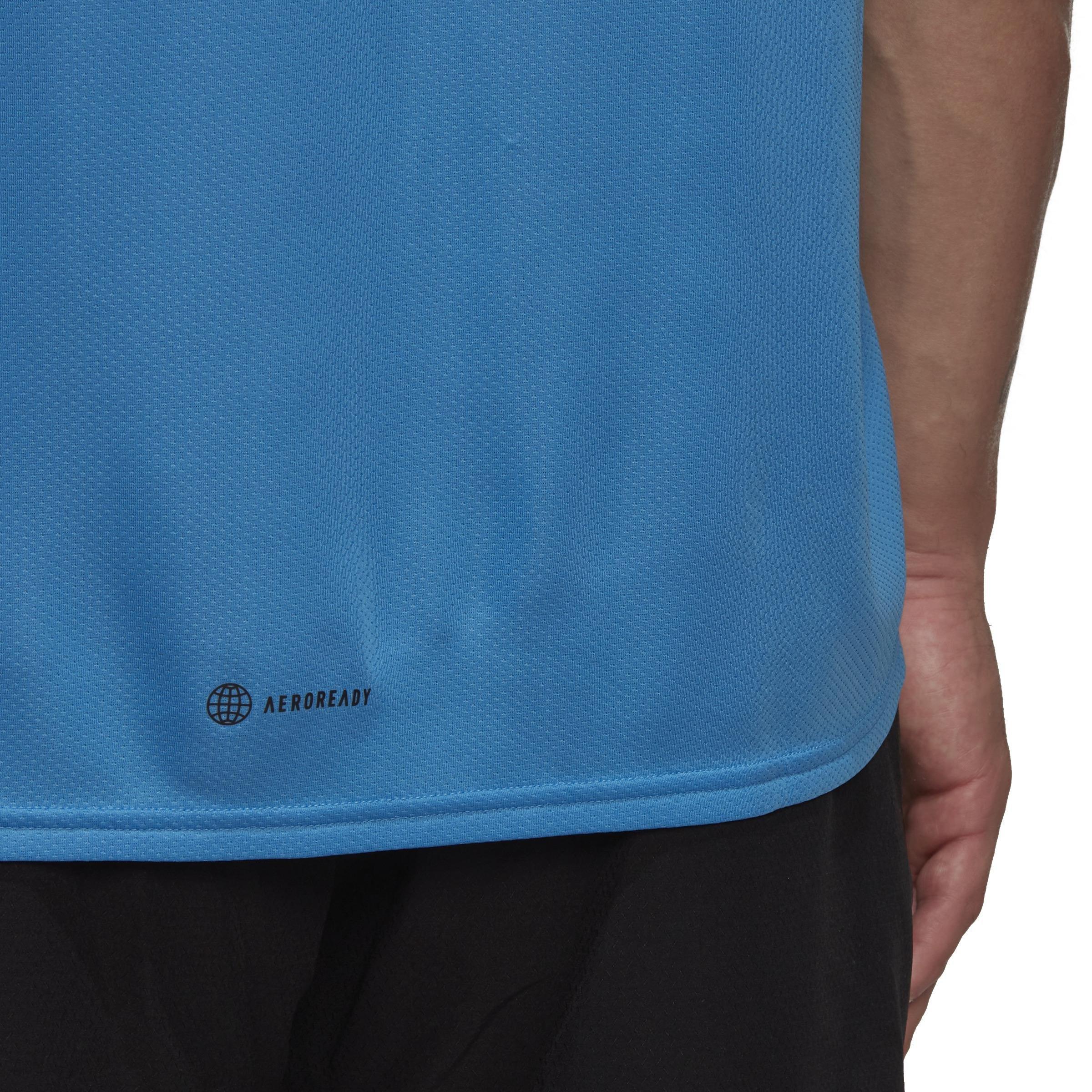 Movement Aeroready Hiit Slogan Training T-Shirt, Blue, A901_ONE, large image number 7