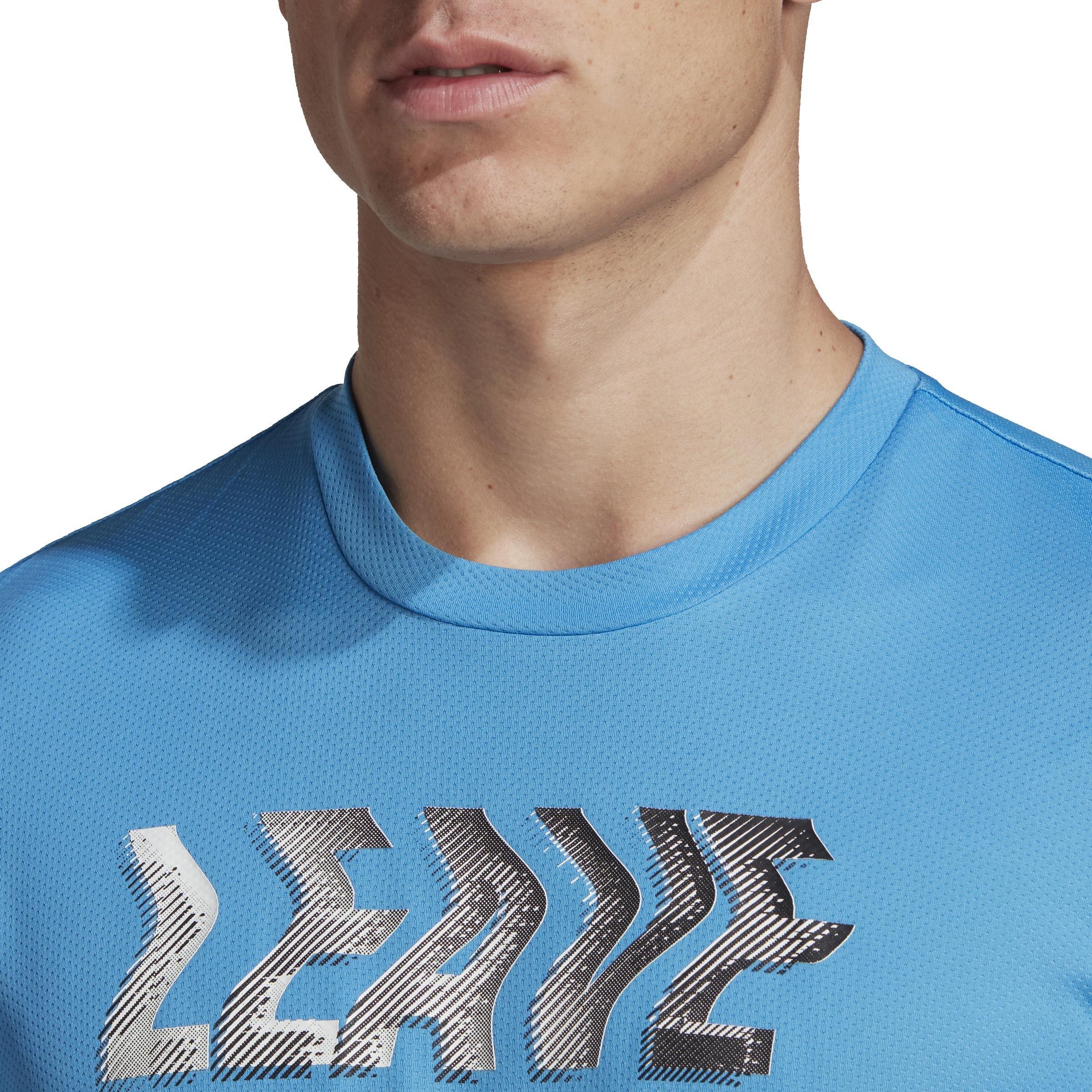 Movement Aeroready Hiit Slogan Training T-Shirt, Blue, A901_ONE, large image number 9