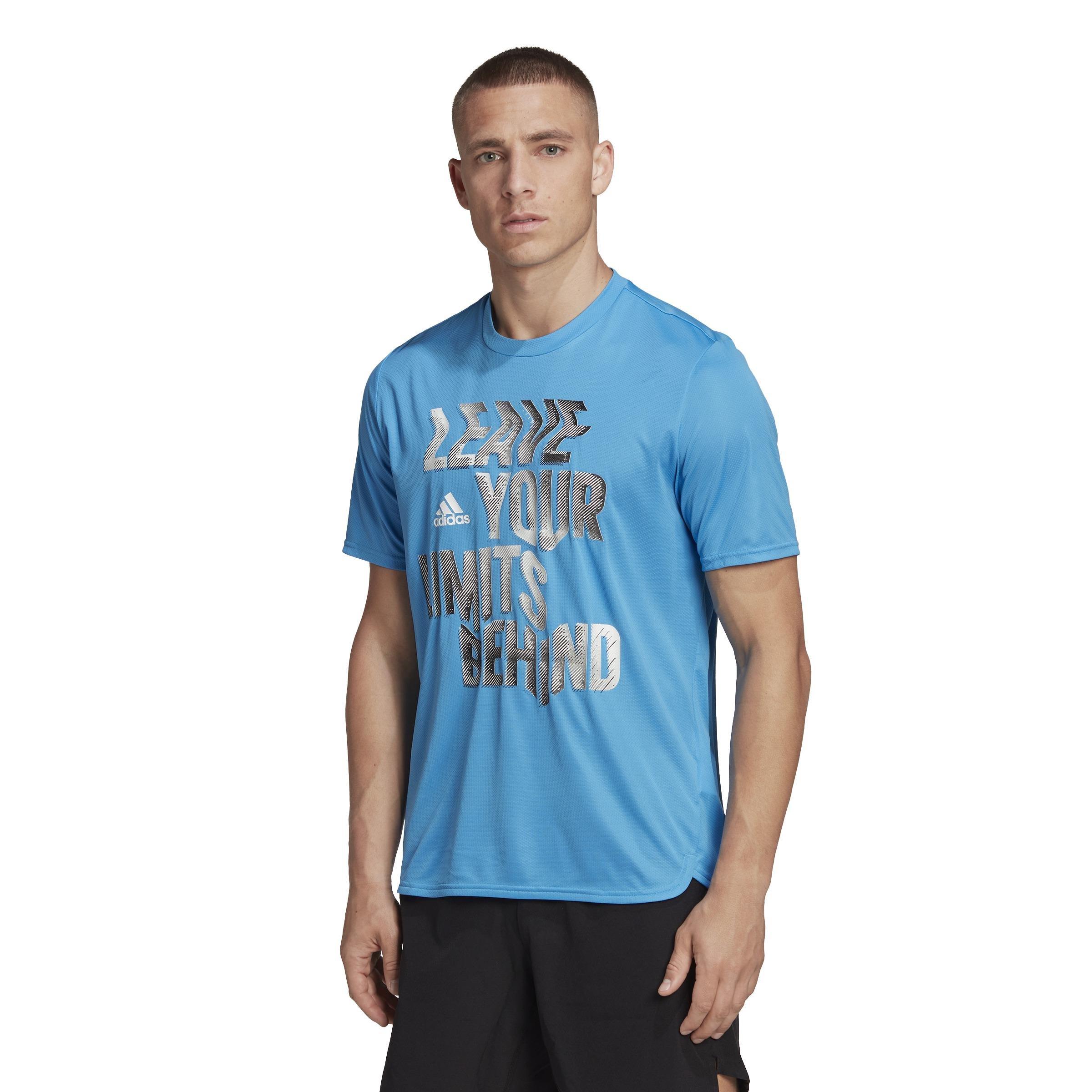Movement Aeroready Hiit Slogan Training T-Shirt, Blue, A901_ONE, large image number 13