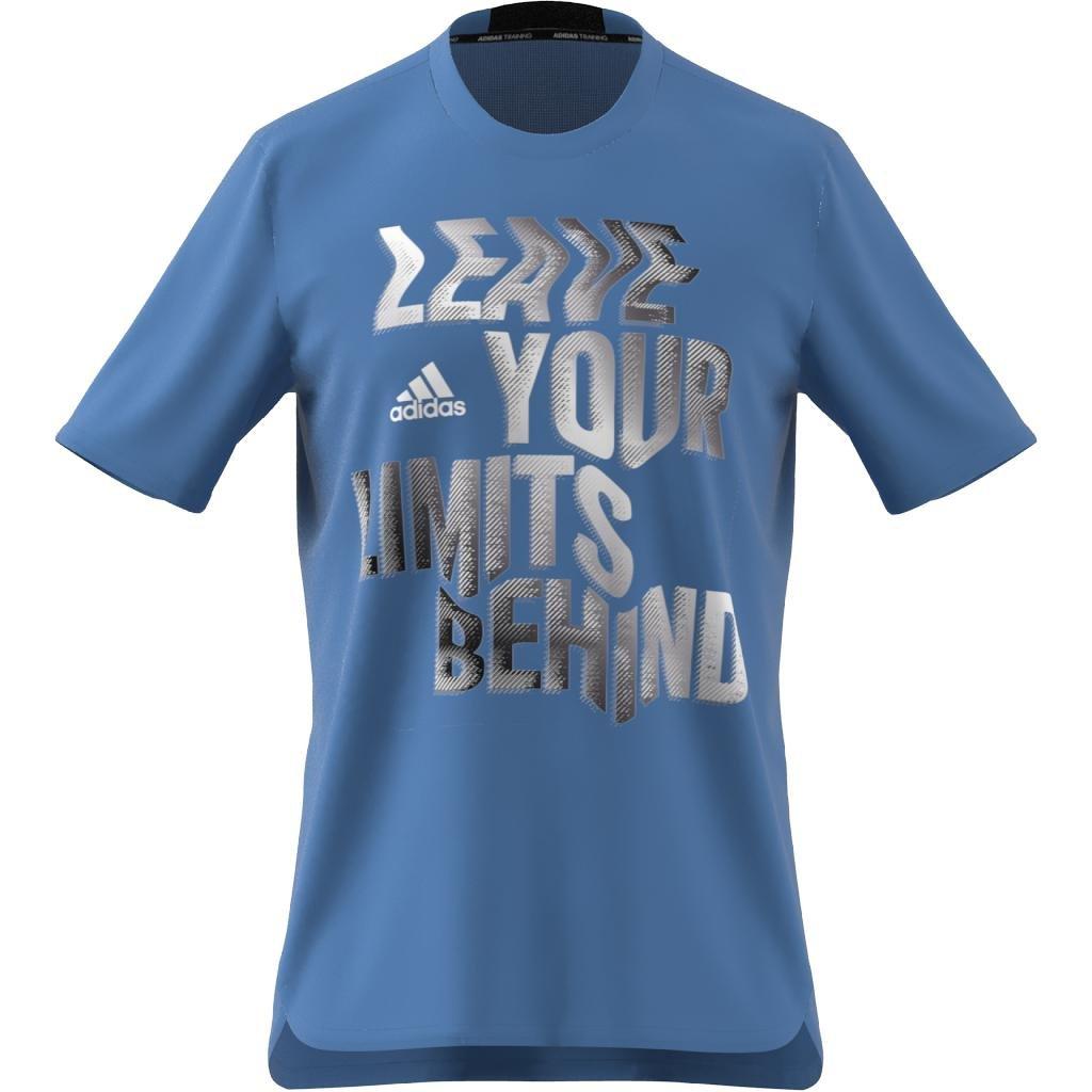 Movement Aeroready Hiit Slogan Training T-Shirt, Blue, A901_ONE, large image number 14