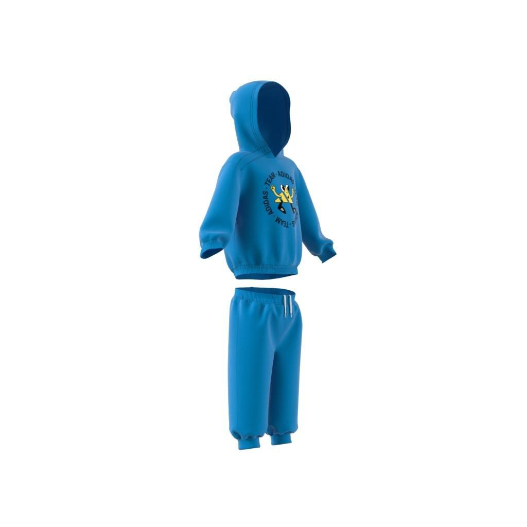 Unisex Kids Team Oversized Fleece Jogger Set, Blue, A901_ONE, large image number 7
