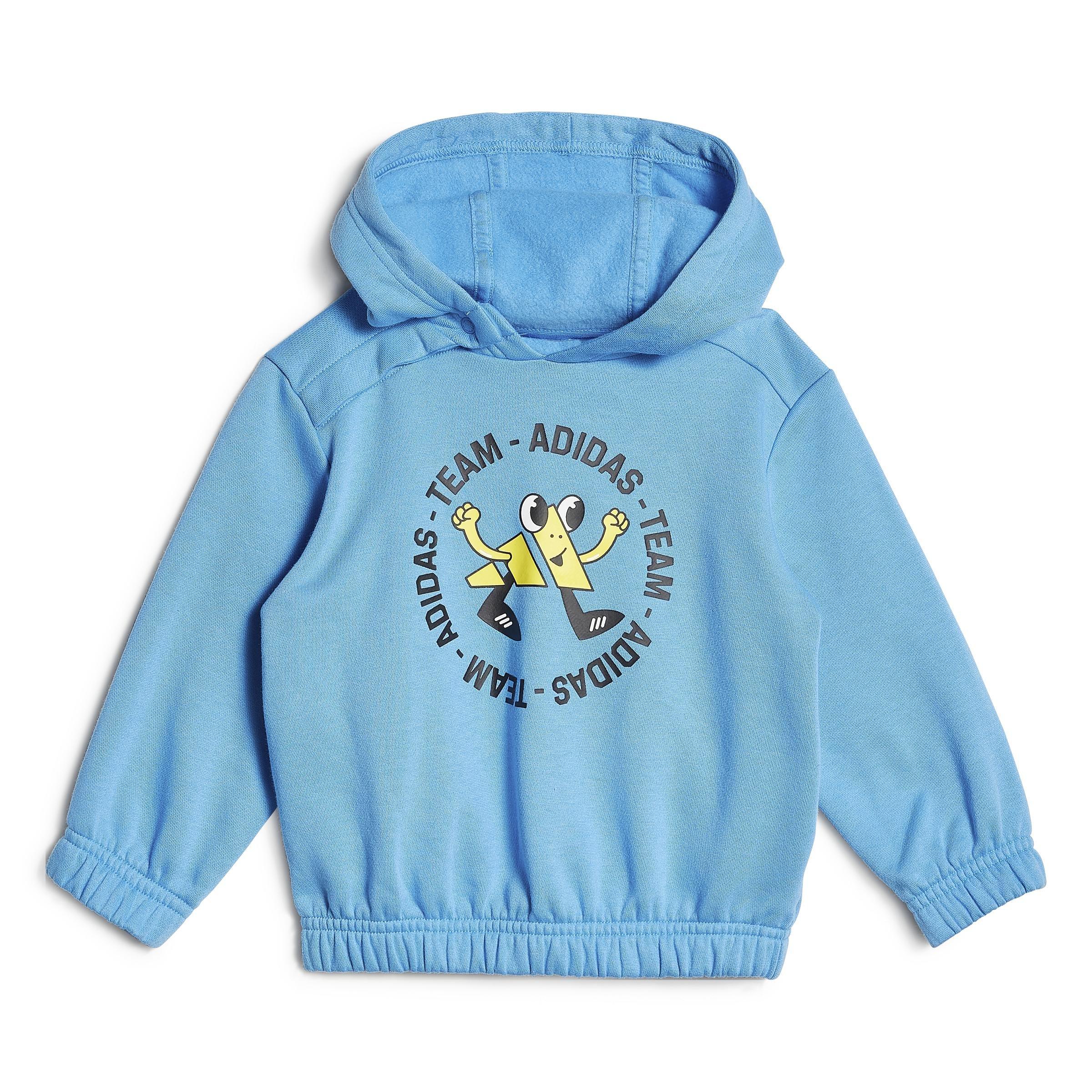 Unisex Kids Team Oversized Fleece Jogger Set, Blue, A901_ONE, large image number 11