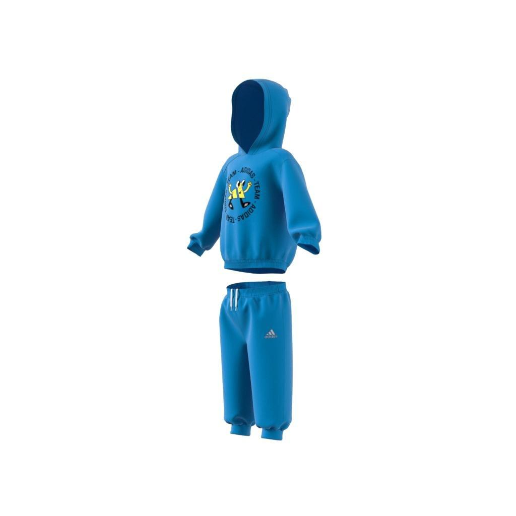 Unisex Kids Team Oversized Fleece Jogger Set, Blue, A901_ONE, large image number 13