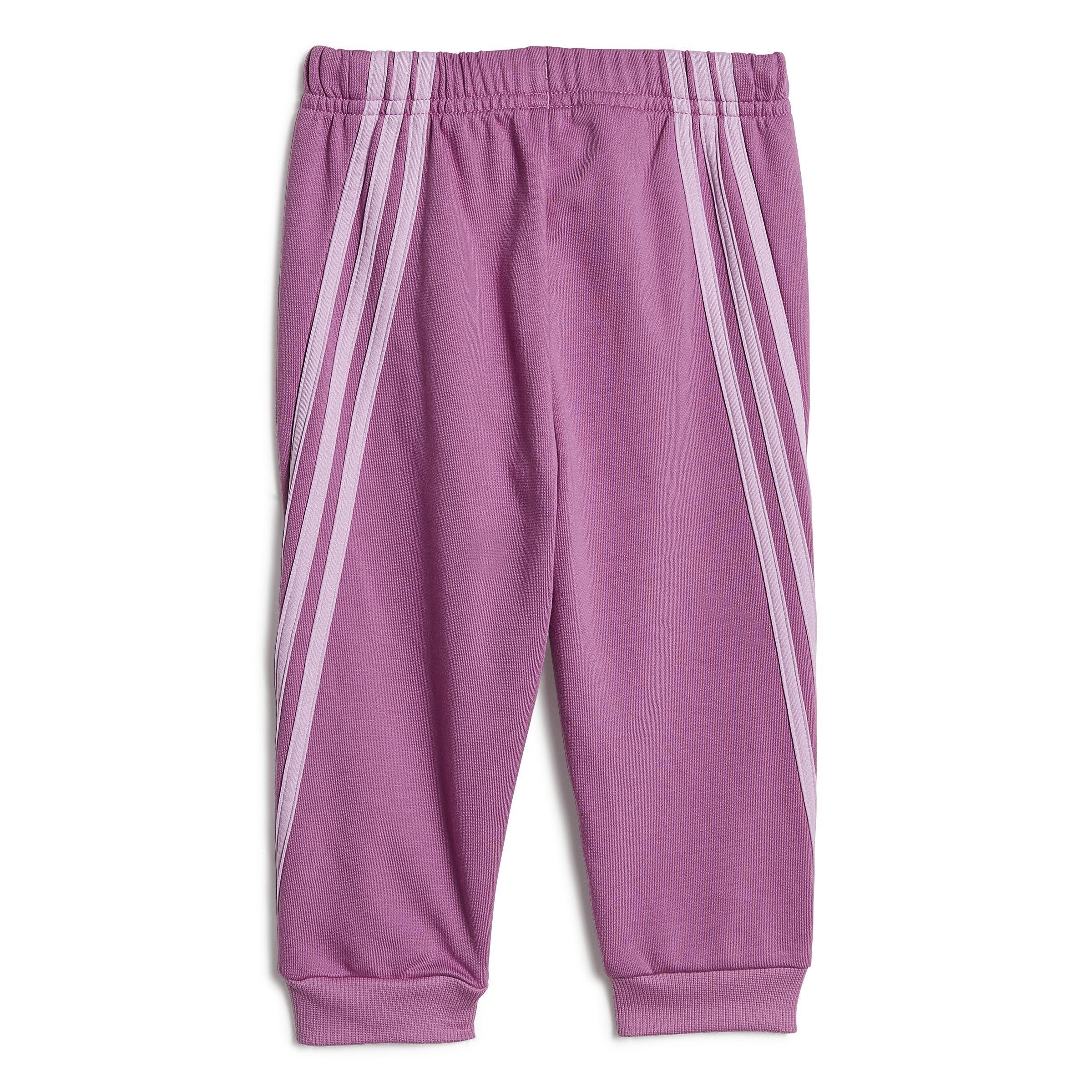 Unisex Kids Future Icons 3-Stripes Jogger Set, Purple, , large image number 3