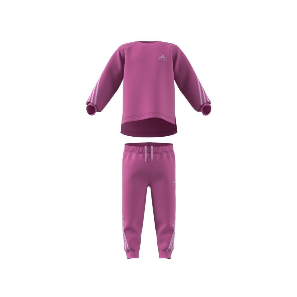 Unisex Kids Future Icons 3-Stripes Jogger Set, Purple, , large image number 11