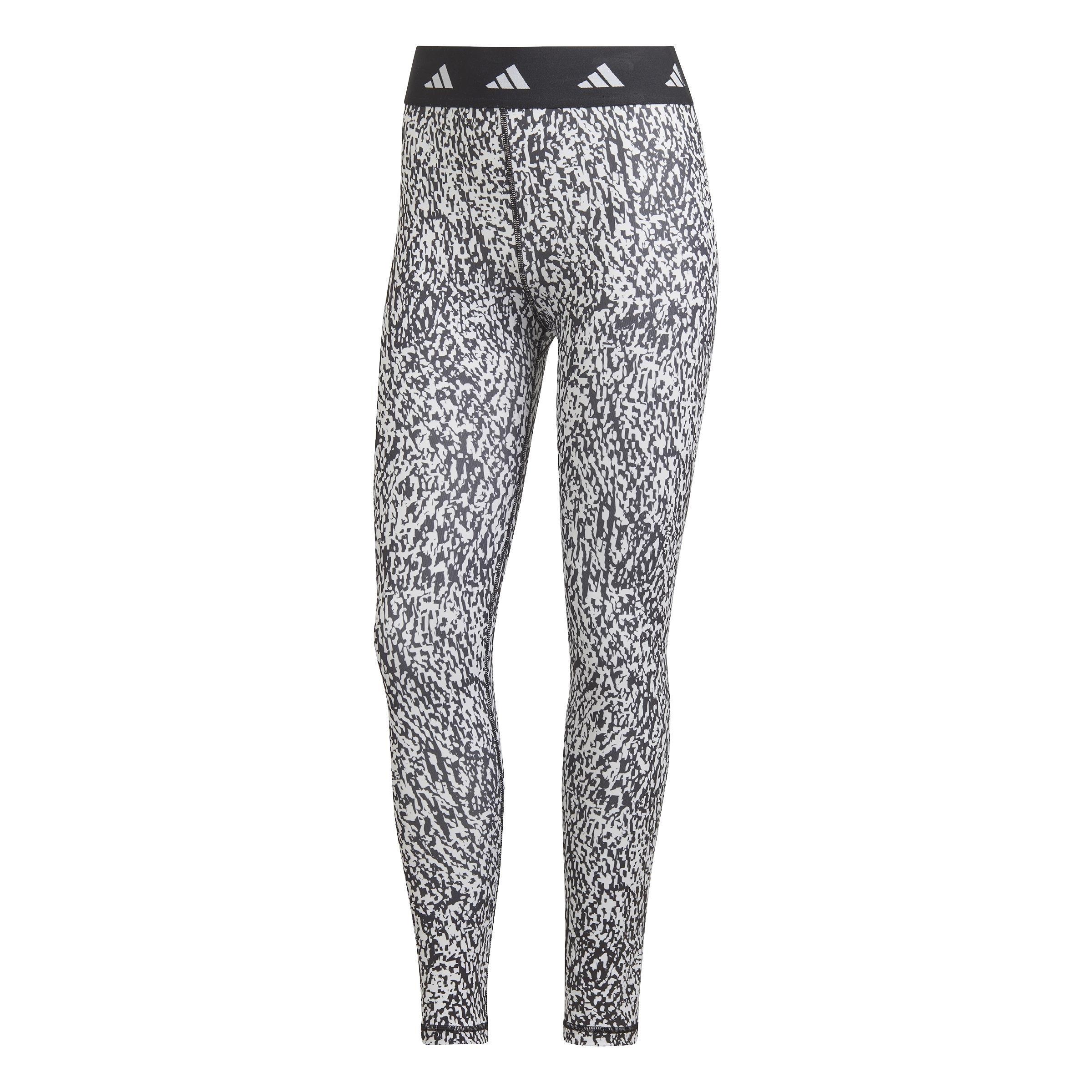 Techfit Pixeled Camo Leggings, White, A901_ONE, large image number 0