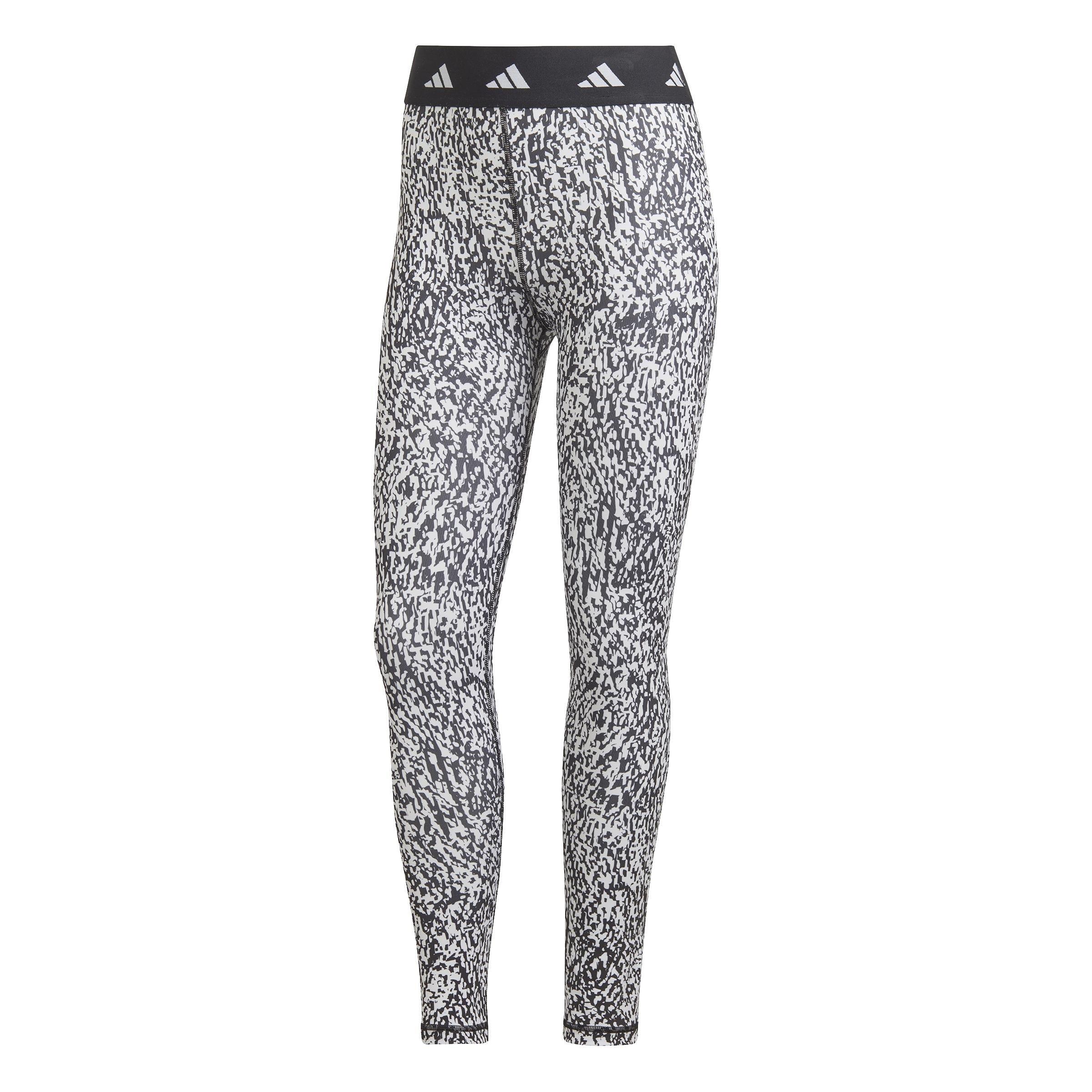 Techfit Pixeled Camo Leggings, White, A901_ONE, large image number 1