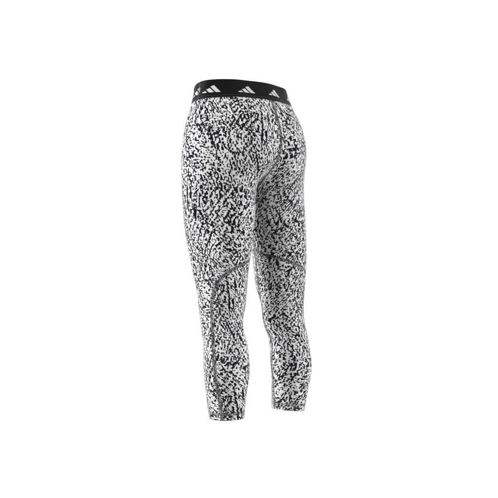 Techfit Pixeled Camo Leggings, White, A901_ONE, large image number 4