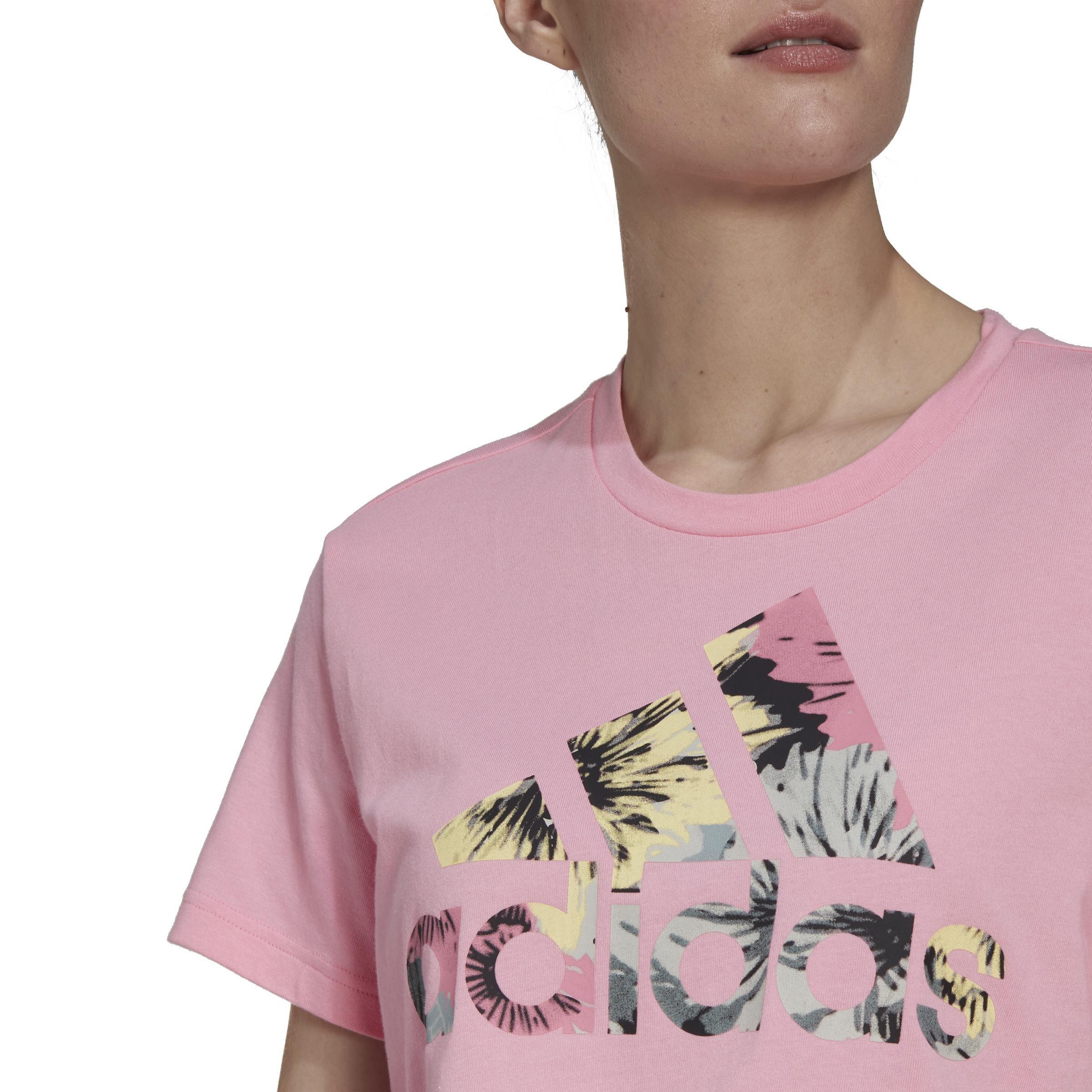 Allover Print Regular T-Shirt, Pink, A901_ONE, large image number 5