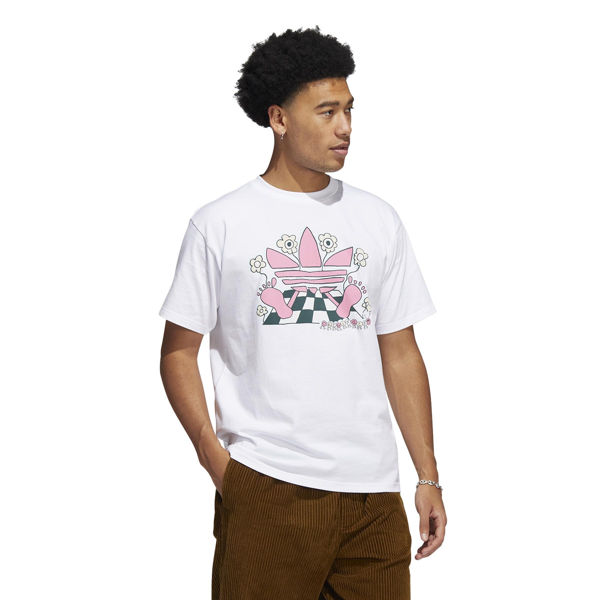 Cartoon Trefoil T-Shirt, White, , large image number 1
