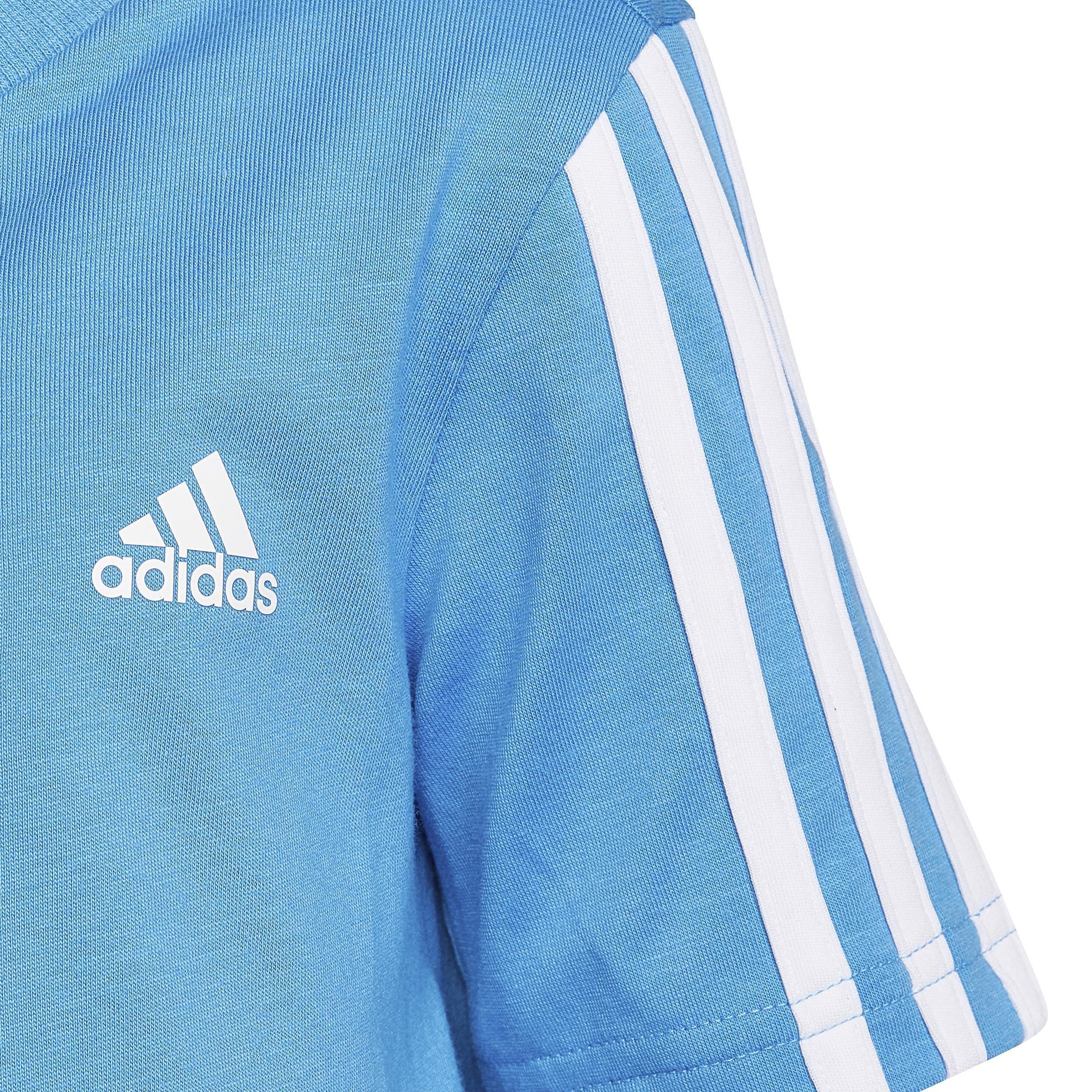 Unisex Kids Essentials 3-Stripes T-Shirt, Blue, , large image number 3