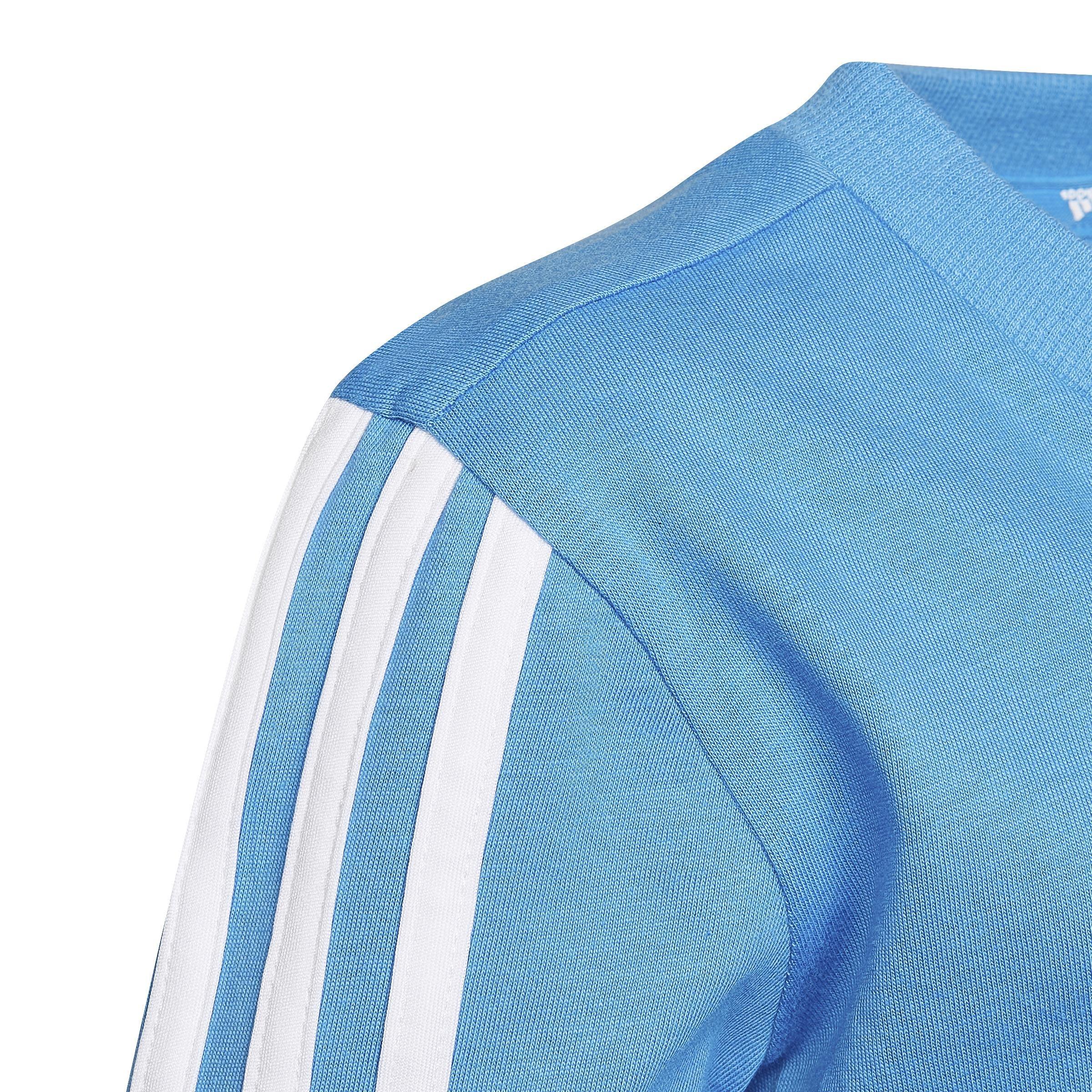 Kids Unisex Essentials 3-Stripes T-Shirt, Blue, A901_ONE, large image number 4