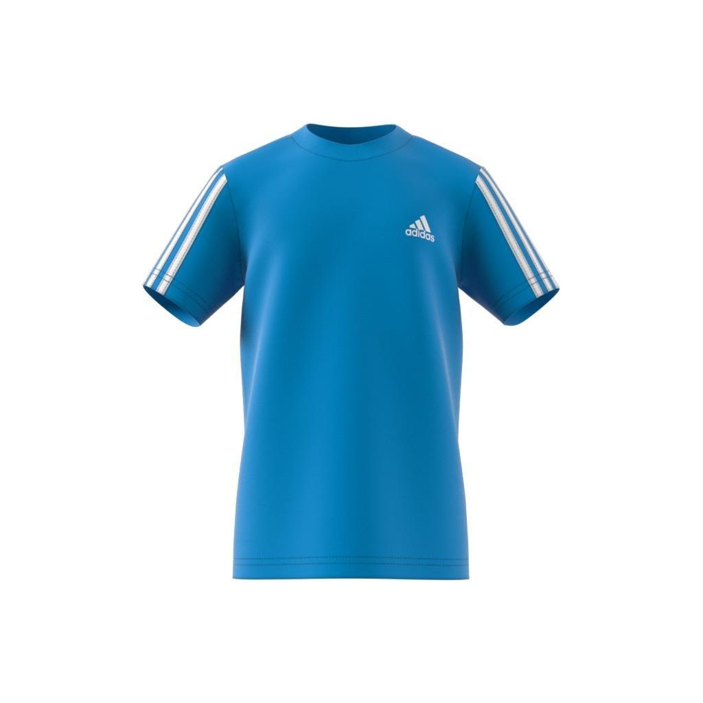 Kids Unisex Essentials 3-Stripes T-Shirt, Blue, A901_ONE, large image number 12