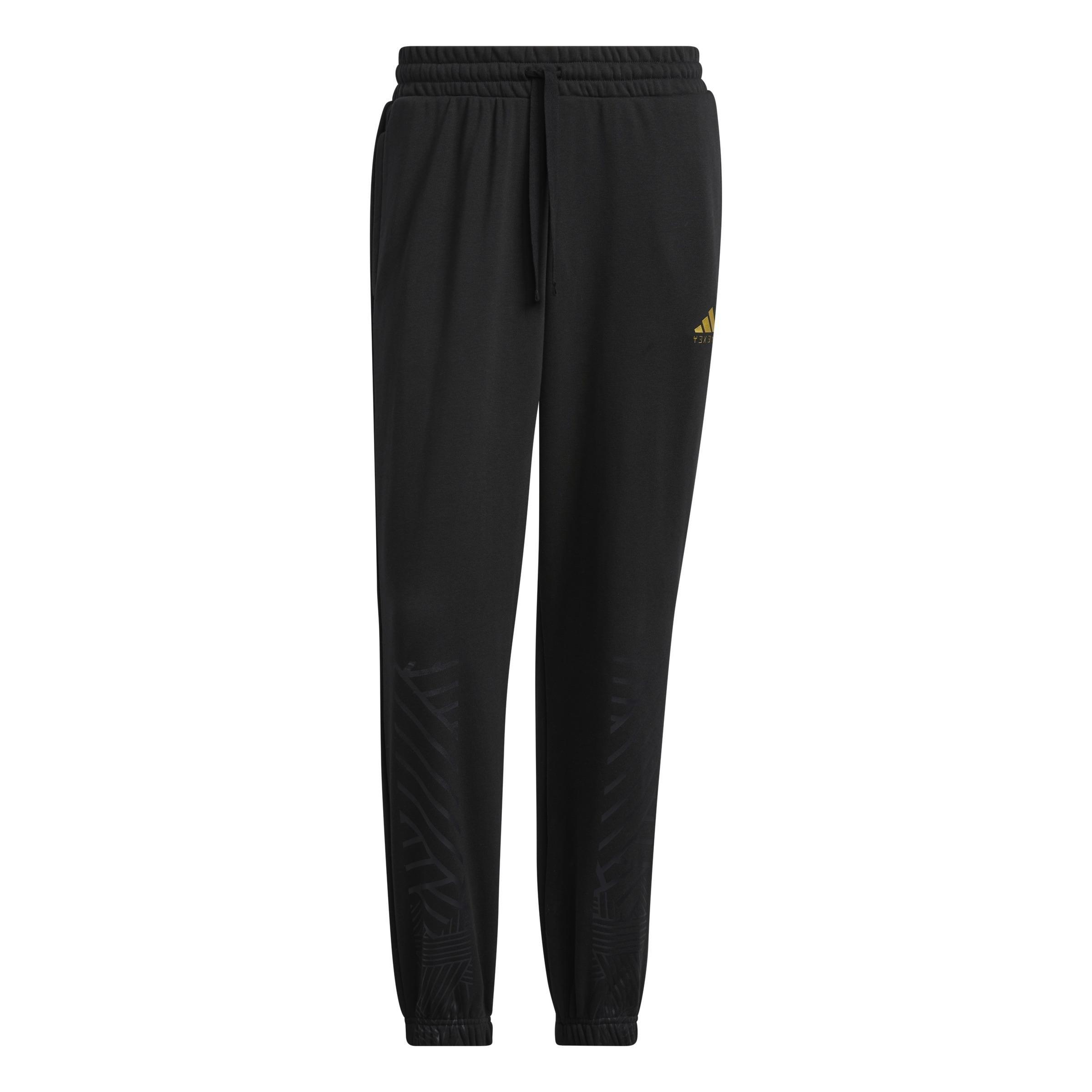 Unisex Black Joggersher Graphic Joggers, Black, A901_ONE, large image number 1