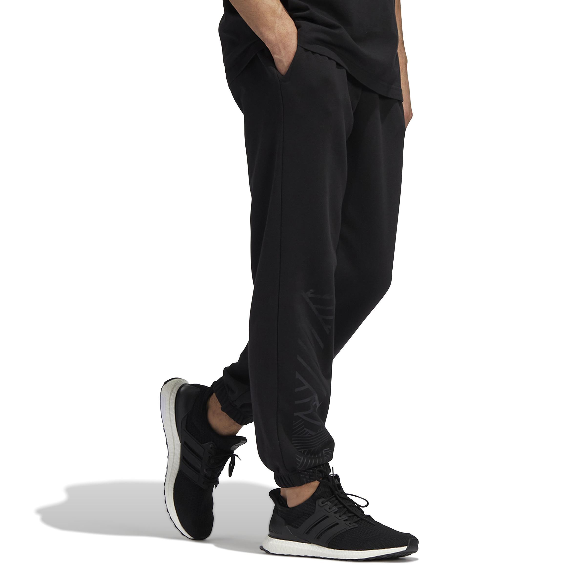 Unisex Black Joggersher Graphic Joggers, Black, A901_ONE, large image number 8