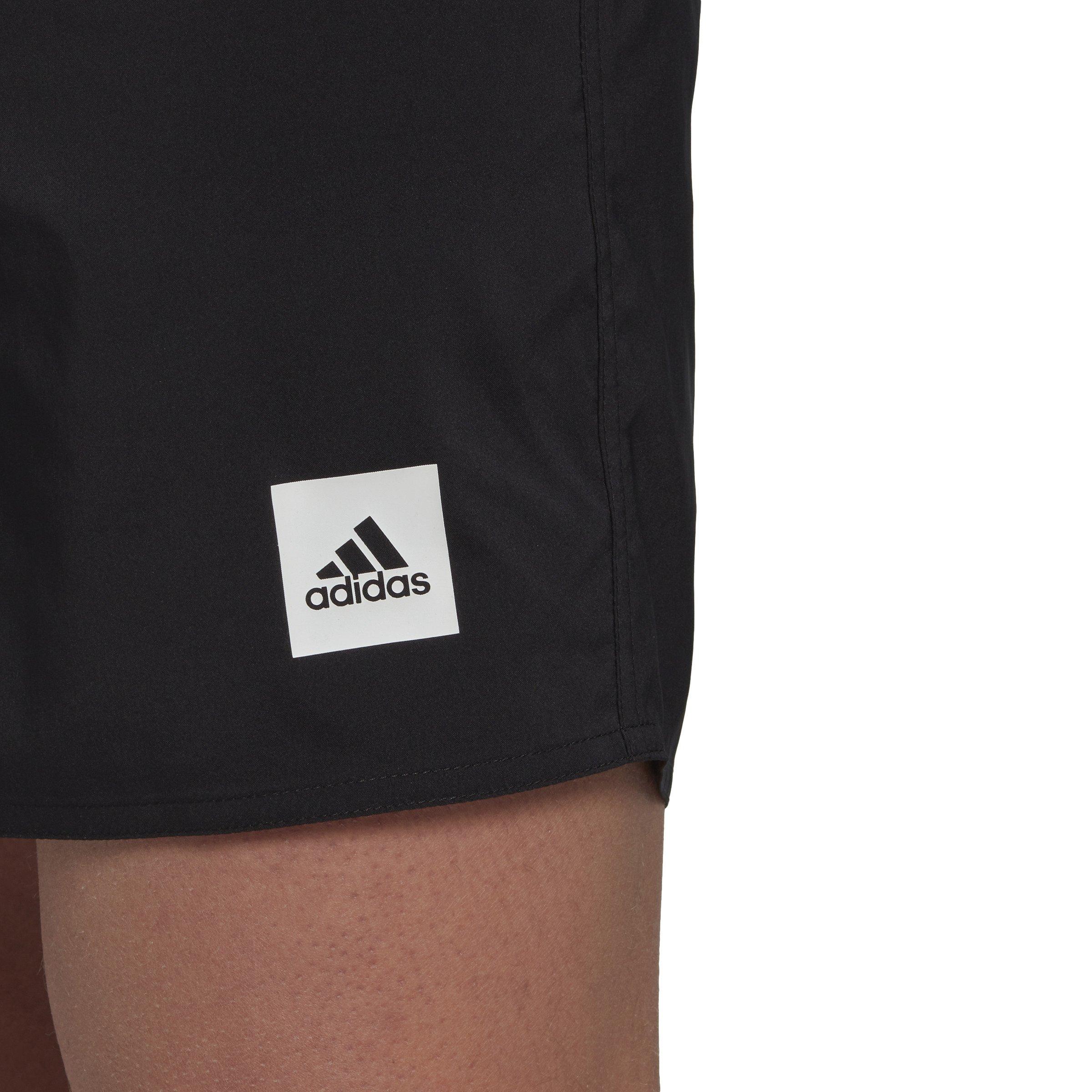Length Solid Swim Shorts, Black, , large image number 3