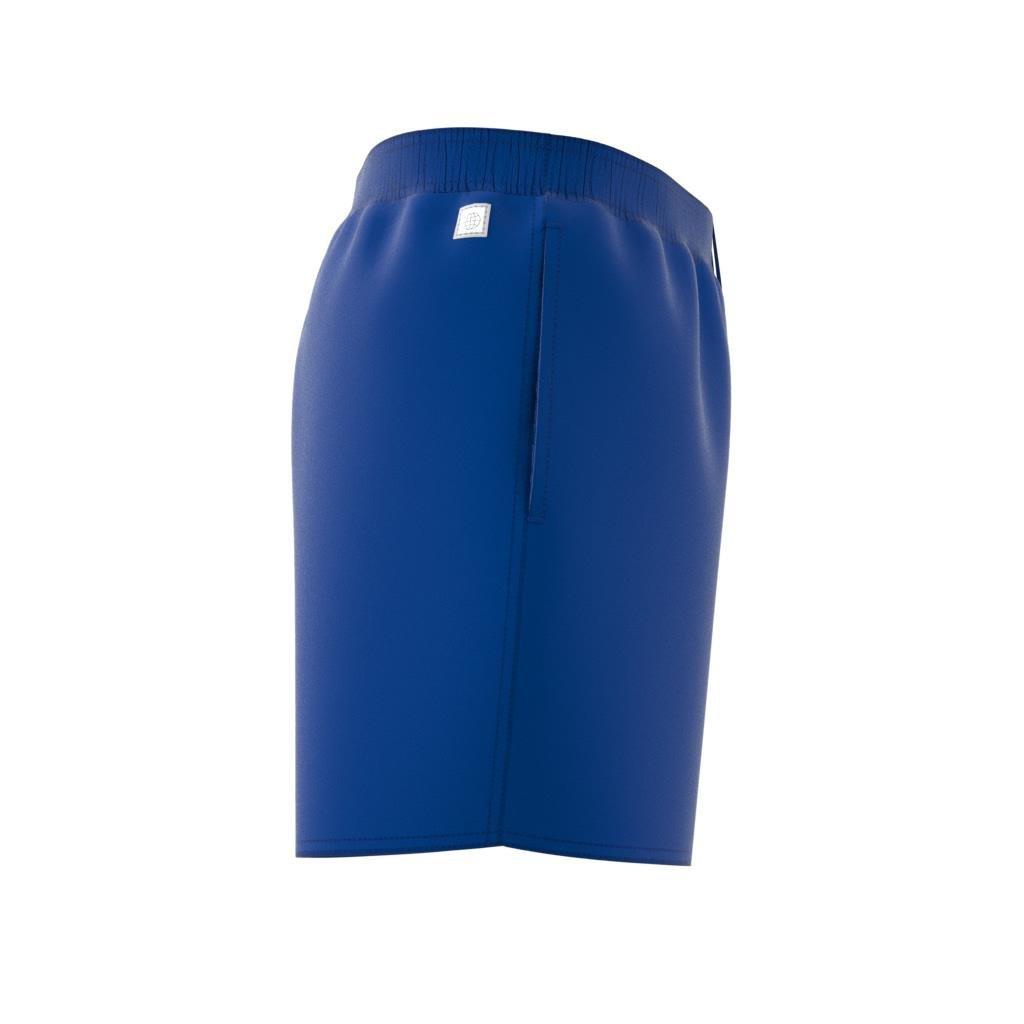 Short Length Solid Swim Shorts, Blue, A901_ONE, large image number 3