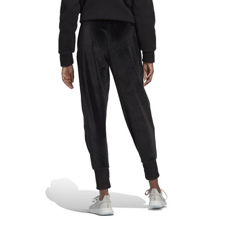 Women Holidayz Cozy Velour Joggers, Black, A901_ONE, large image number 1