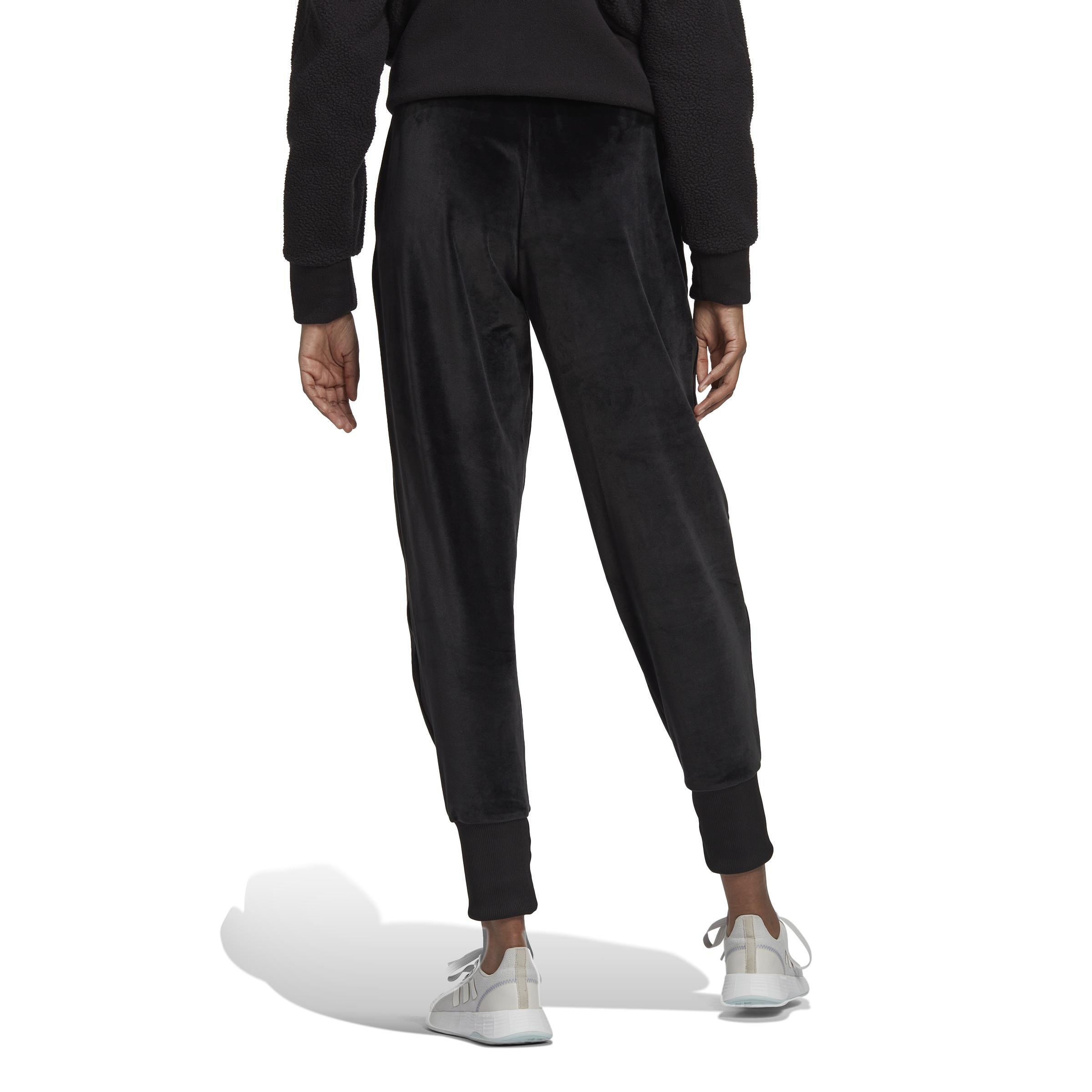 Holidayz Cozy Velour Joggers, Black