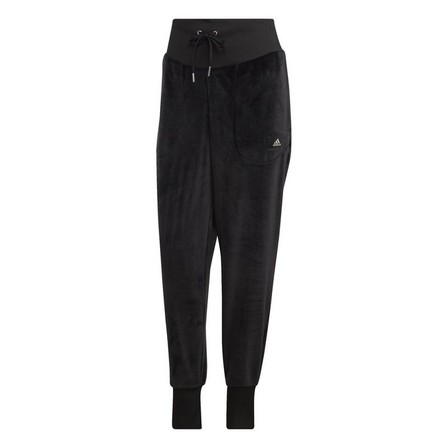 Women Holidayz Cozy Velour Joggers, Black, A901_ONE, large image number 2