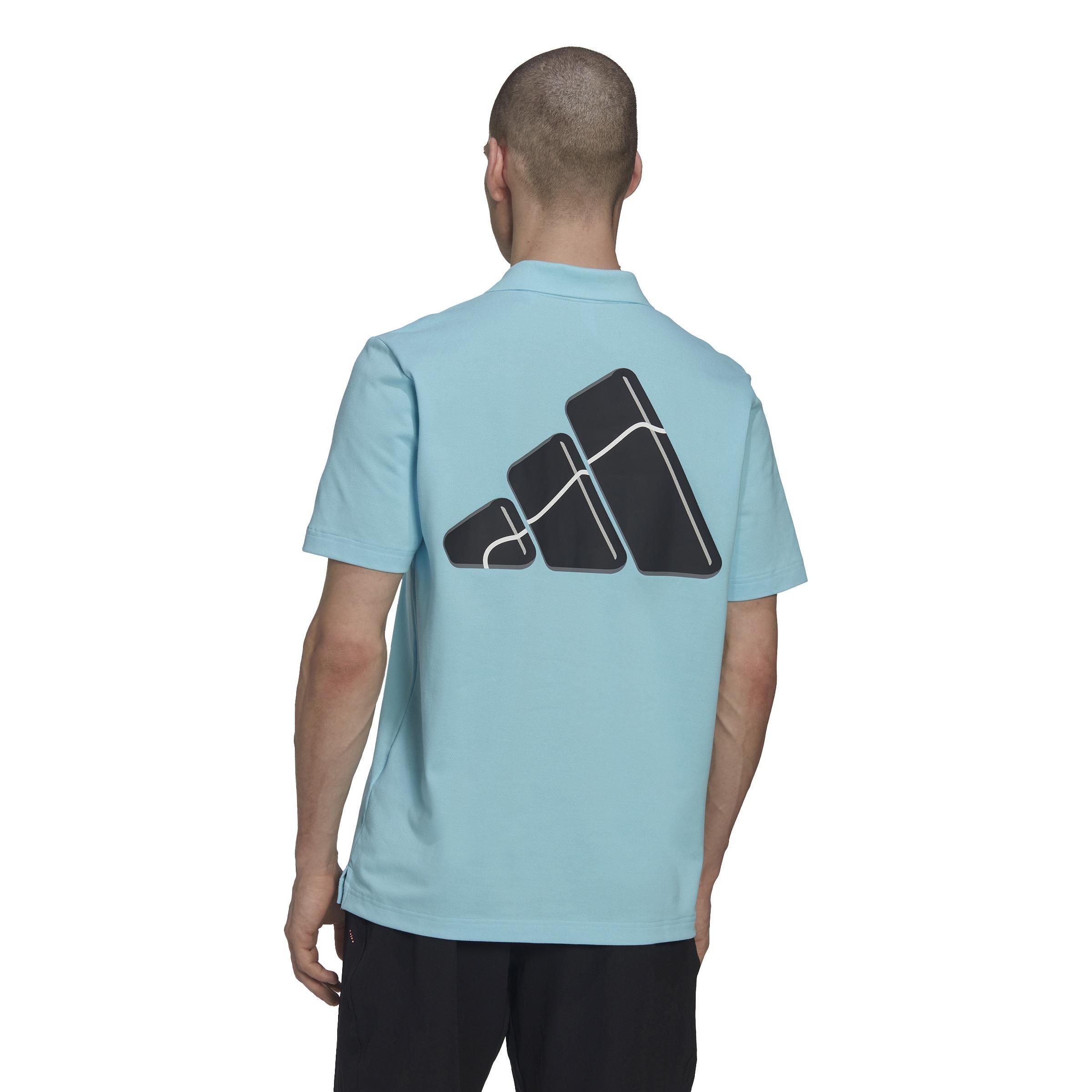 Clubhouse 3-Bar Tennis Polo Shirt, Blue, A901_ONE, large image number 3