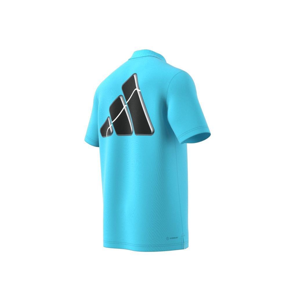 Clubhouse 3-Bar Tennis Polo Shirt, Blue, A901_ONE, large image number 13