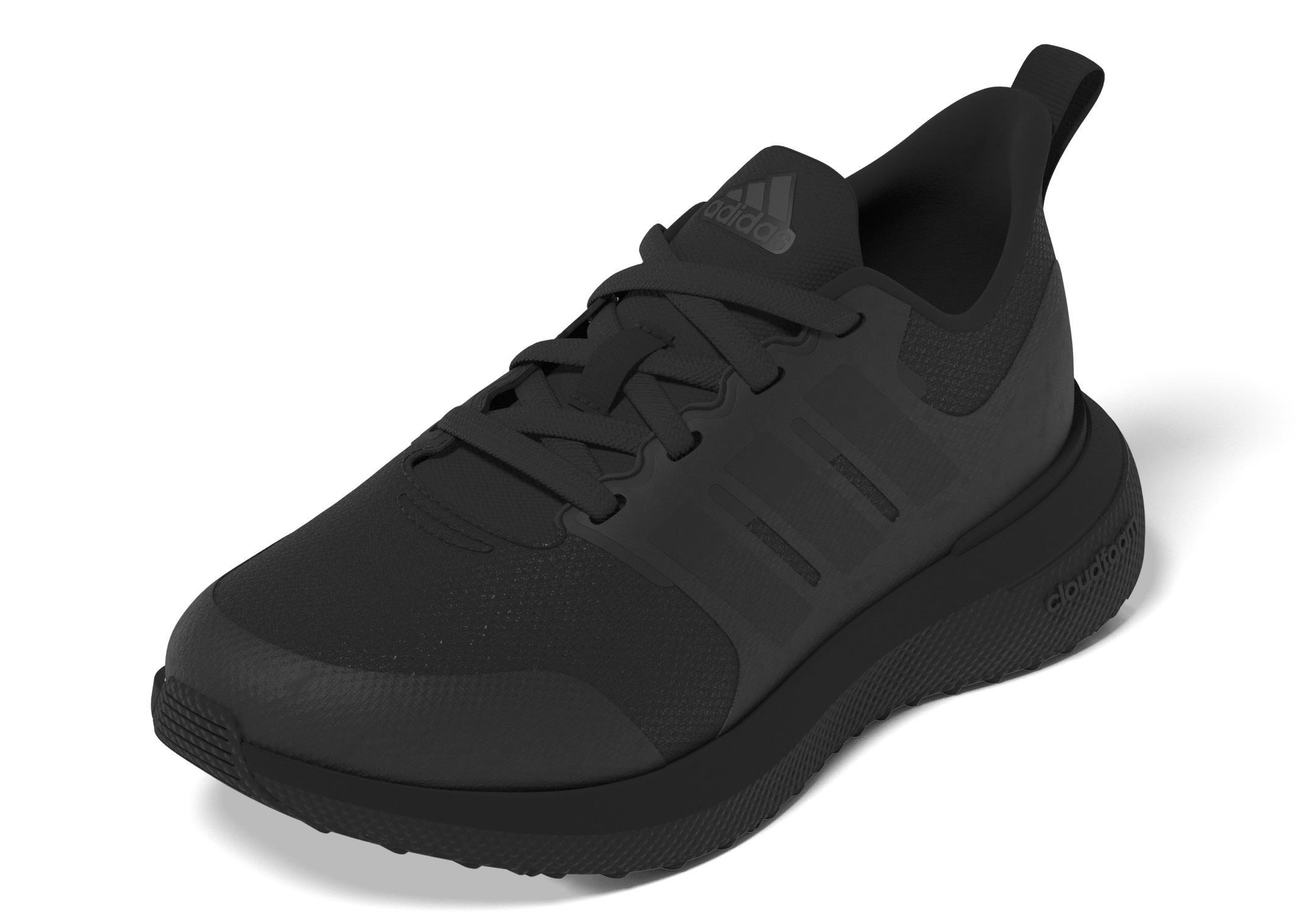 Unisex Kids Fortarun 2.0 Cloudfoam Lace Shoes, Black, A901_ONE, large image number 8