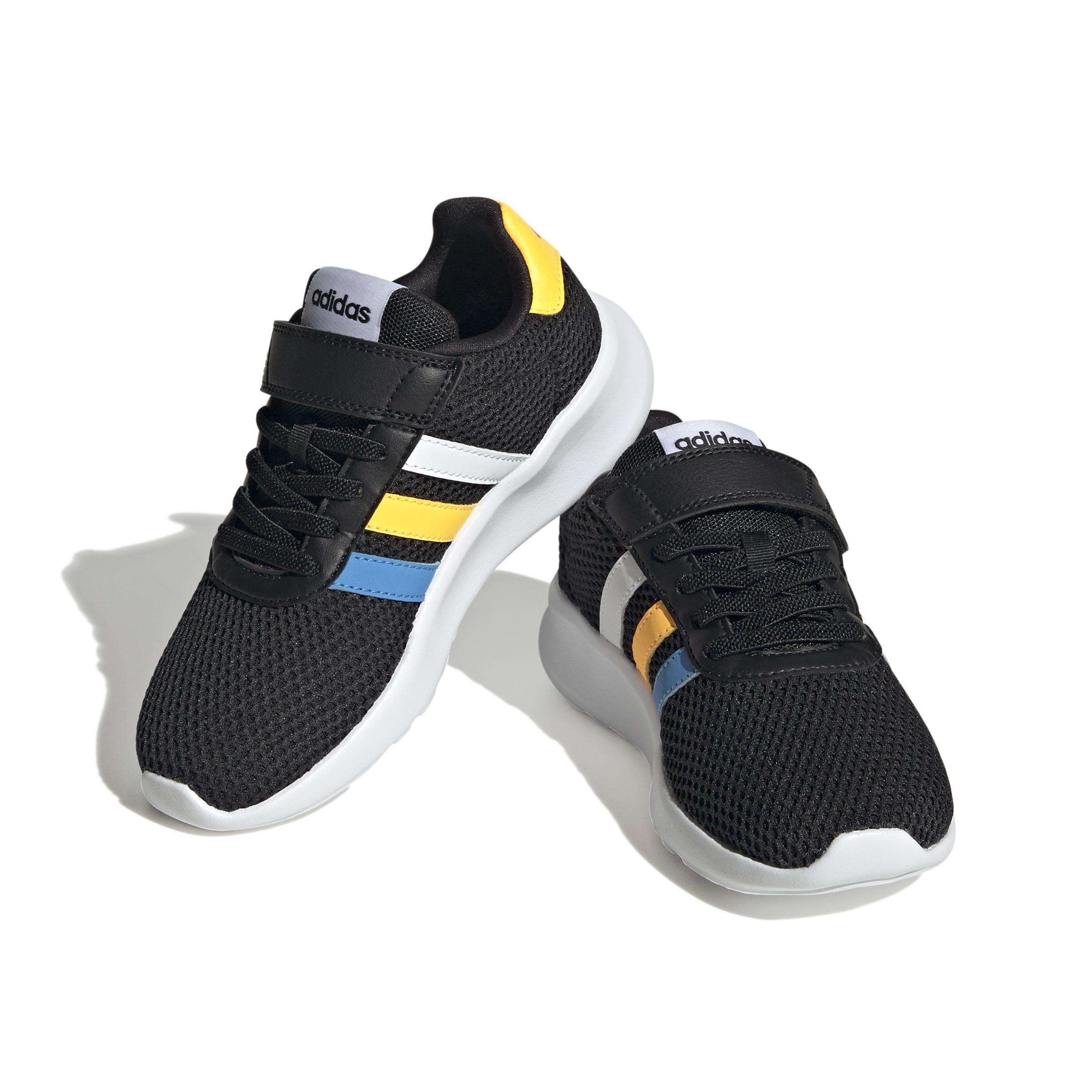 Unisex Kids Lite Racer 3.0 Lifestyle Running Hook-And-Loop Top Strap Shoes, Black, , large image number 0