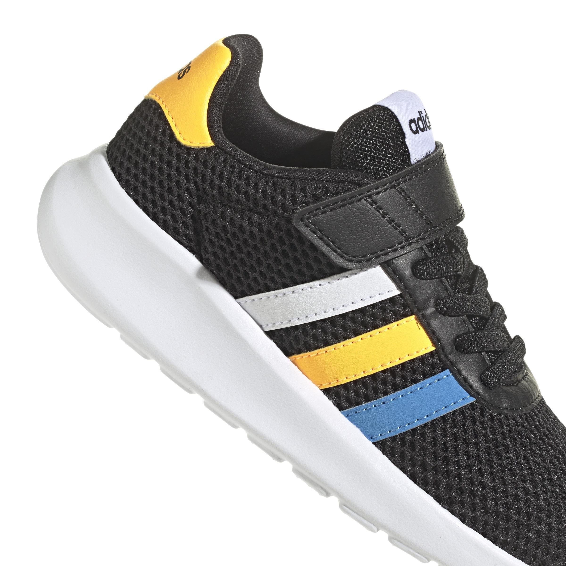 Unisex Kids Lite Racer 3.0 Lifestyle Running Hook-And-Loop Top Strap Shoes, Black, , large image number 3