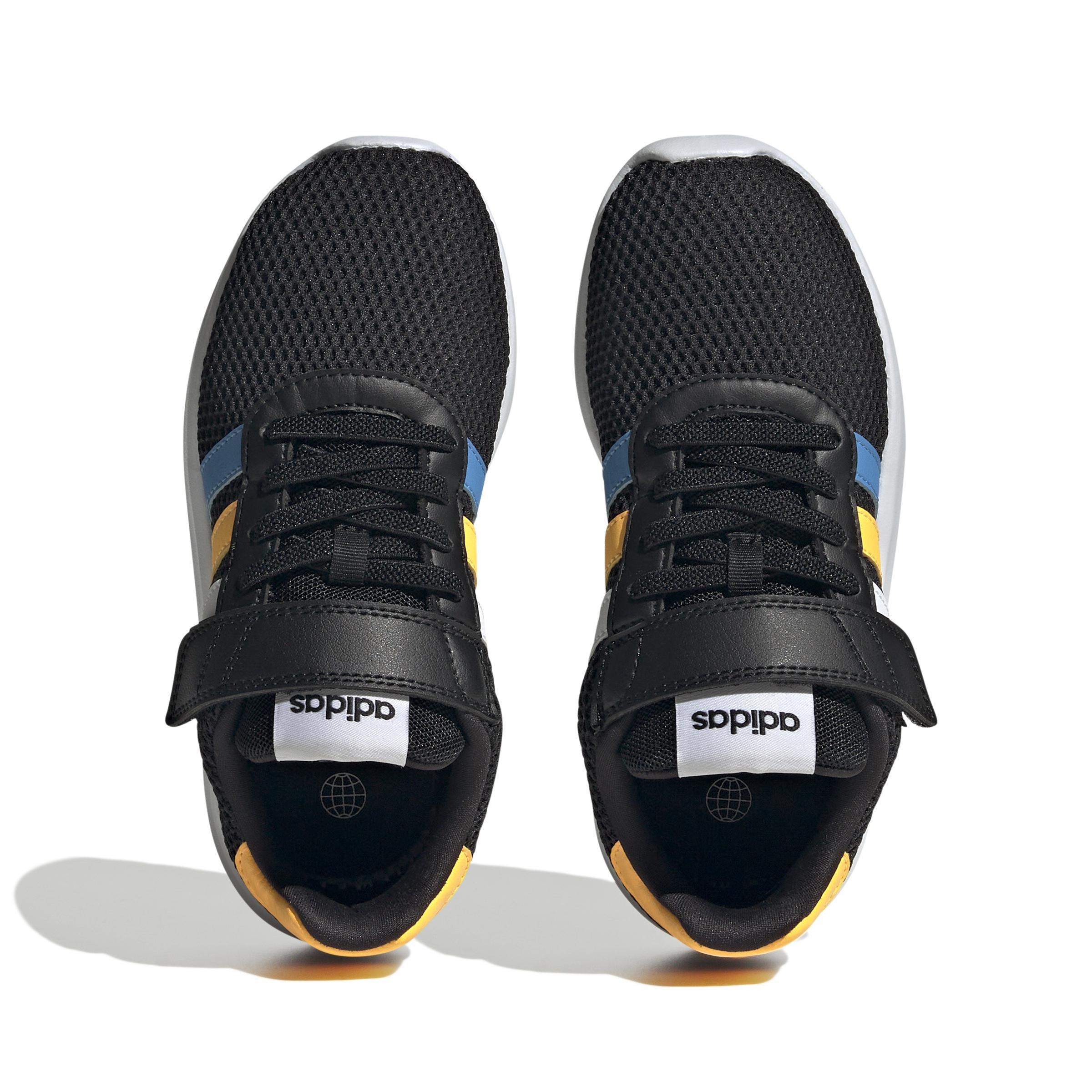 Unisex Kids Lite Racer 3.0 Lifestyle Running Hook-And-Loop Top Strap Shoes, Black, , large image number 6