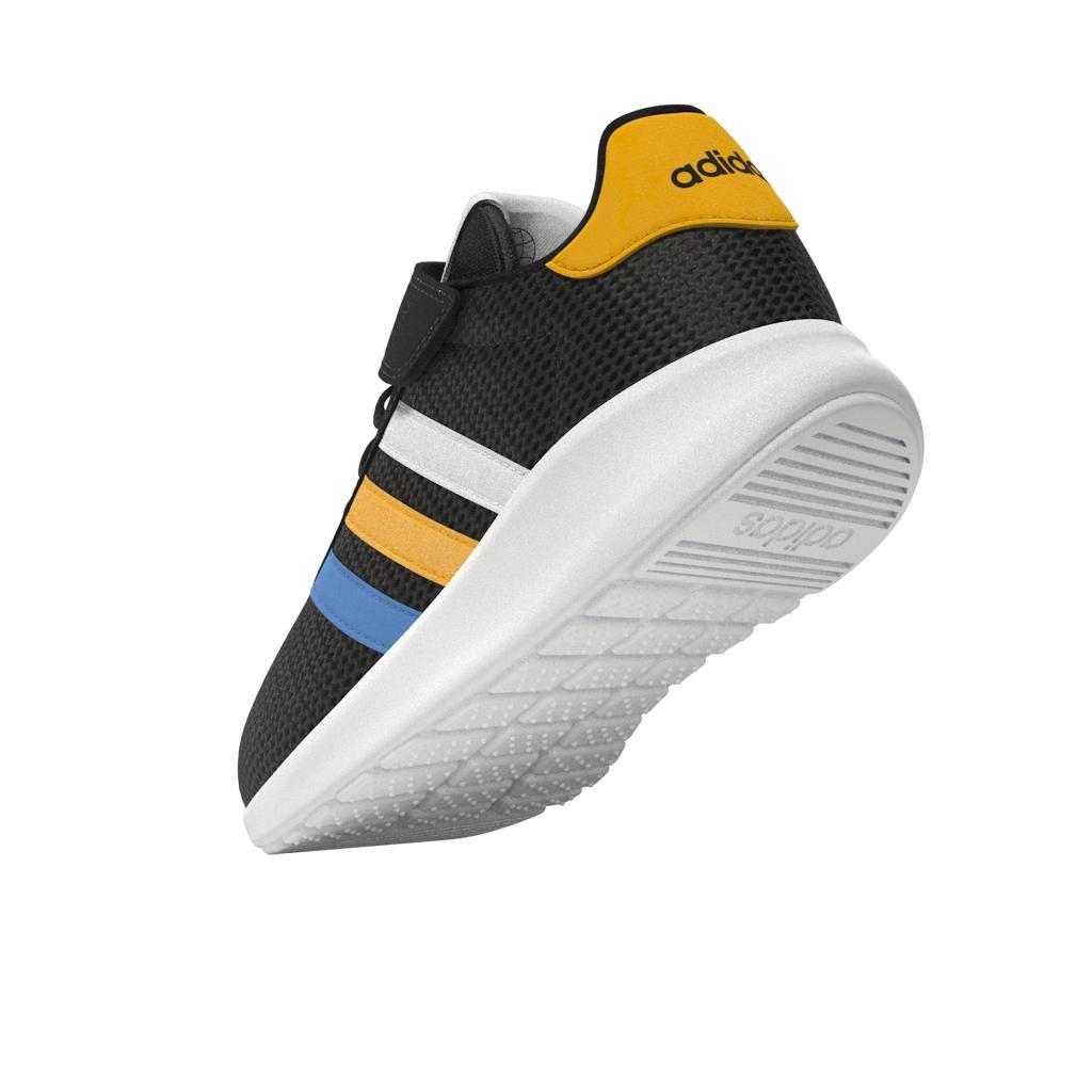 Unisex Kids Lite Racer 3.0 Lifestyle Running Hook-And-Loop Top Strap Shoes, Black, , large image number 7