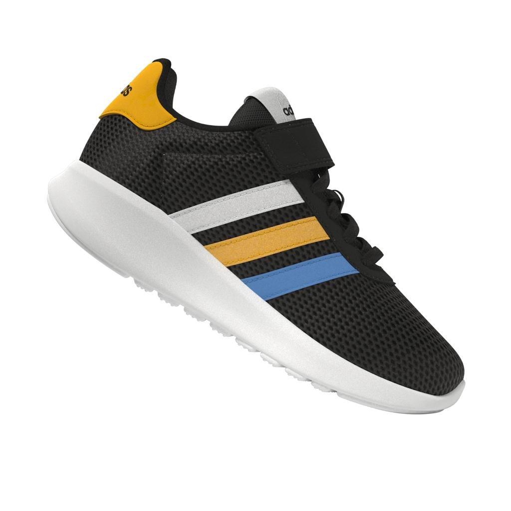 Unisex Kids Lite Racer 3.0 Lifestyle Running Hook-And-Loop Top Strap Shoes, Black, , large image number 8