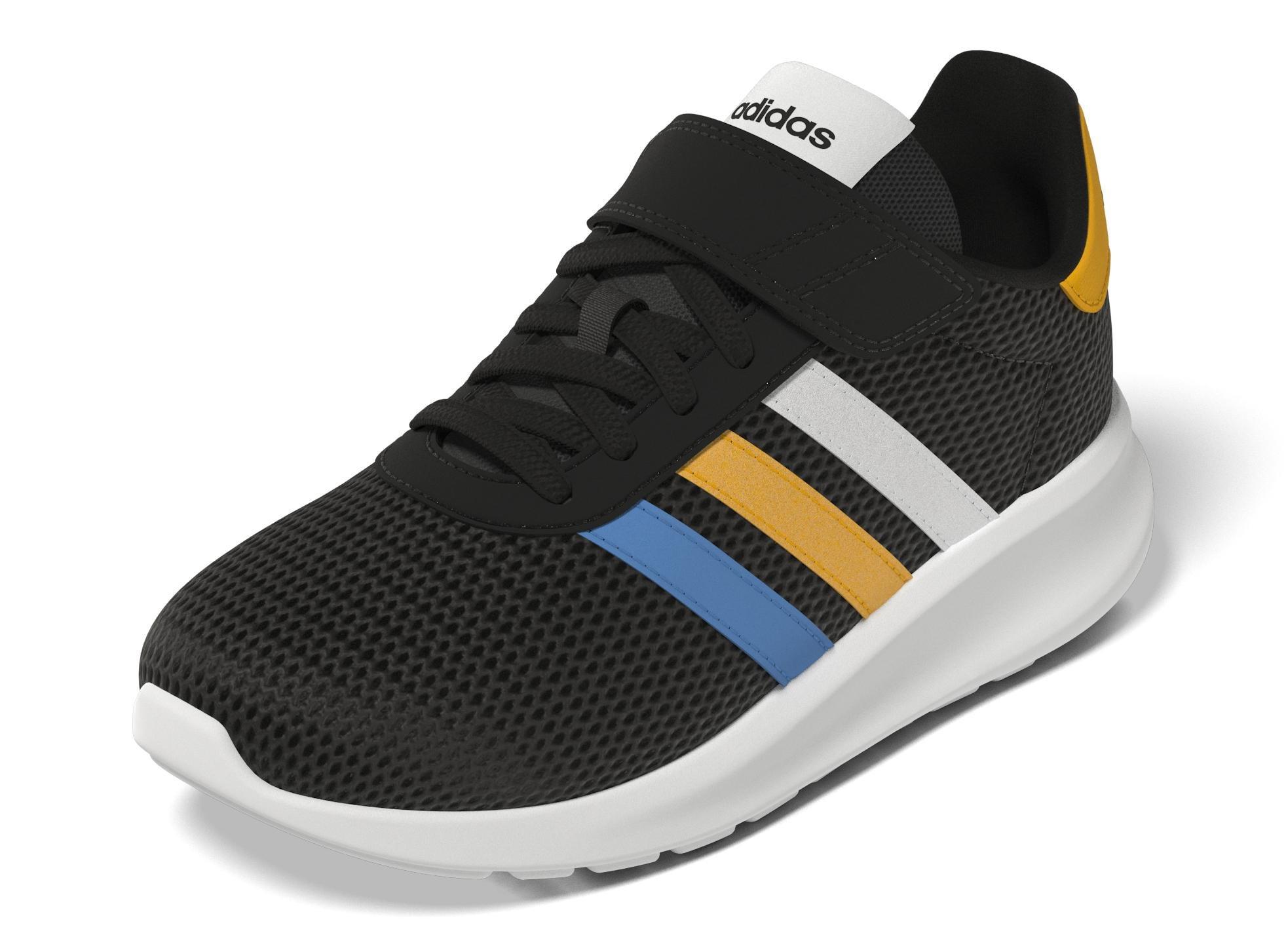 Unisex Kids Lite Racer 3.0 Lifestyle Running Hook-And-Loop Top Strap Shoes, Black, , large image number 14