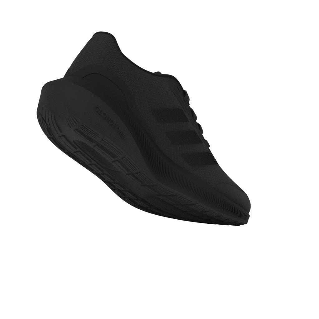 Kids Unisex RunFalcon 3 Lace Shoes, Black, A901_ONE, large image number 7