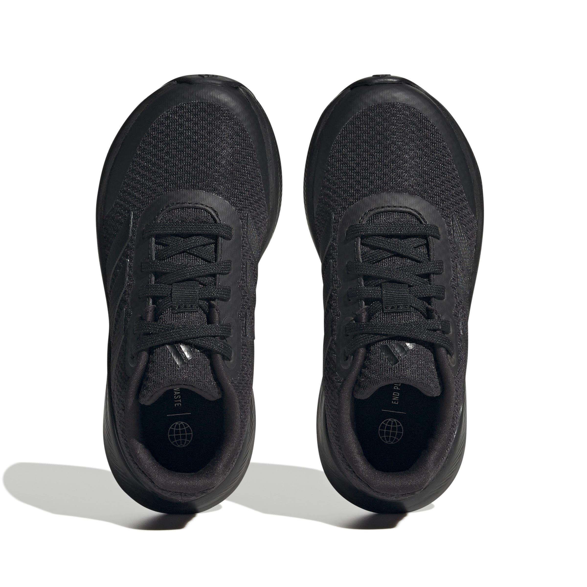 Kids Unisex RunFalcon 3 Lace Shoes, Black, A901_ONE, large image number 8