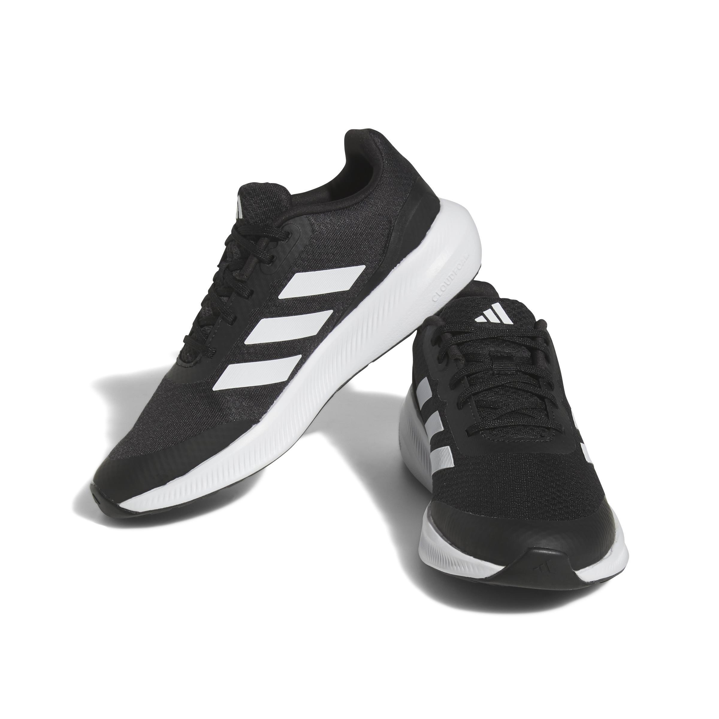 Unisex Kids RunFalcon 3 Lace Shoes, Black, , large image number 2