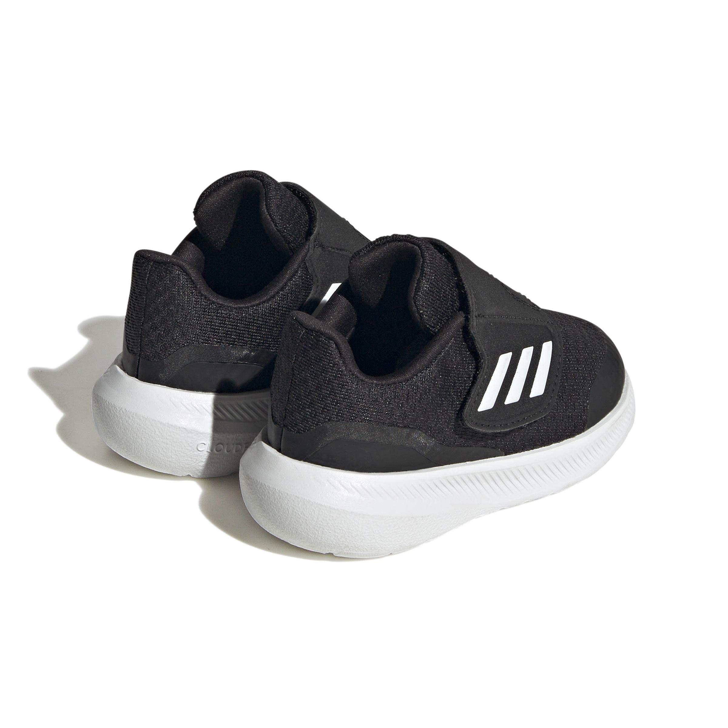 Unisex Kids Run Falcon 3.0 Hook-And-Loop Shoes, Black, A901_ONE, large image number 3