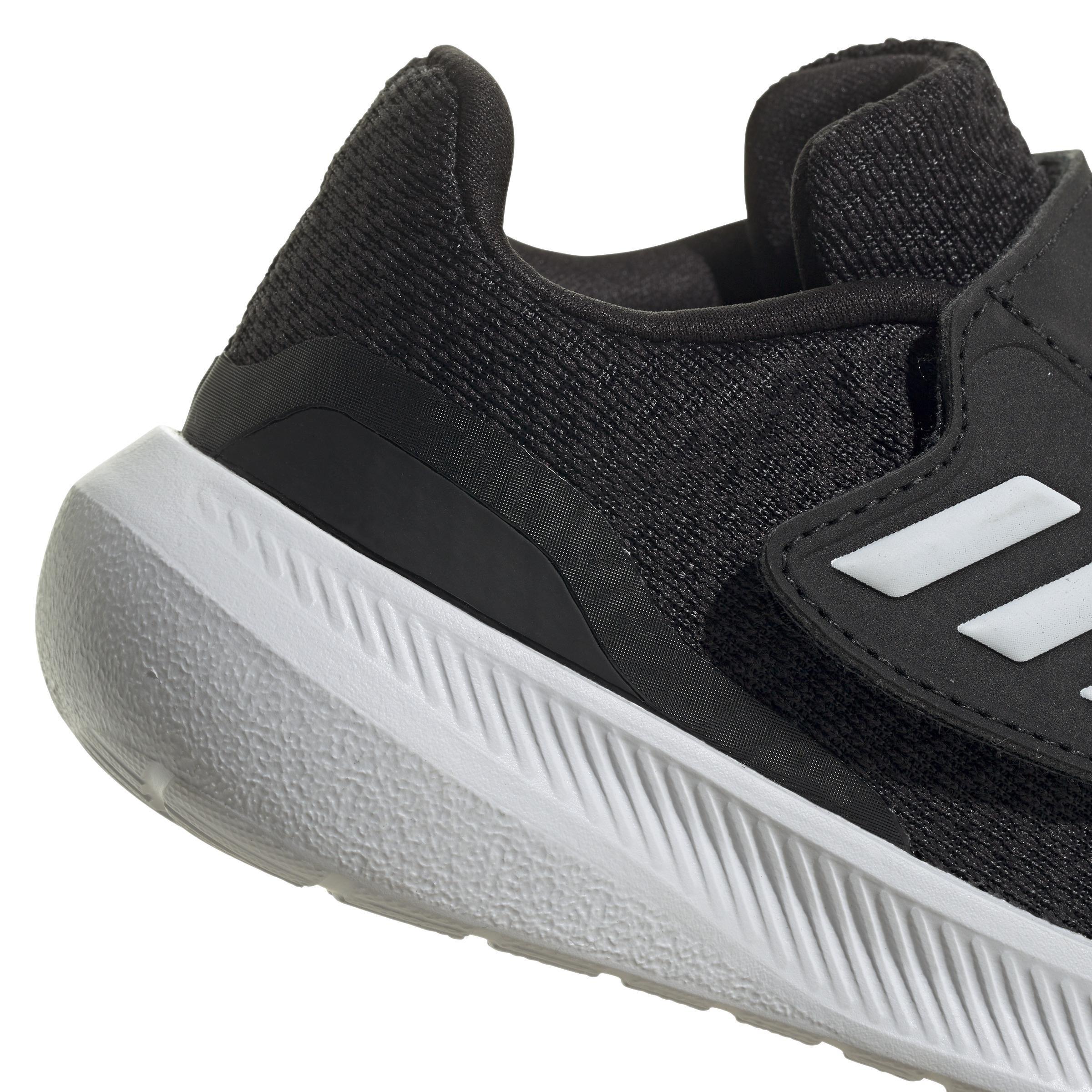 Unisex Kids Run Falcon 3.0 Hook-And-Loop Shoes, Black, A901_ONE, large image number 4