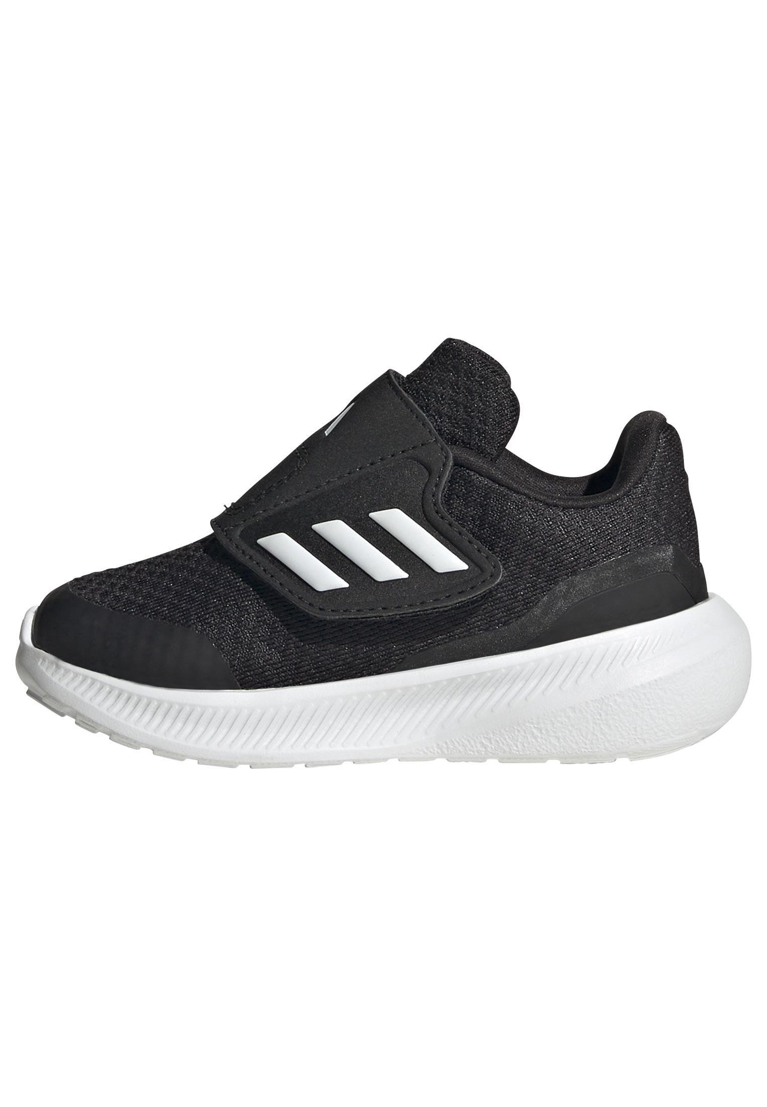 Unisex Kids Run Falcon 3.0 Hook-And-Loop Shoes, Black, A901_ONE, large image number 6