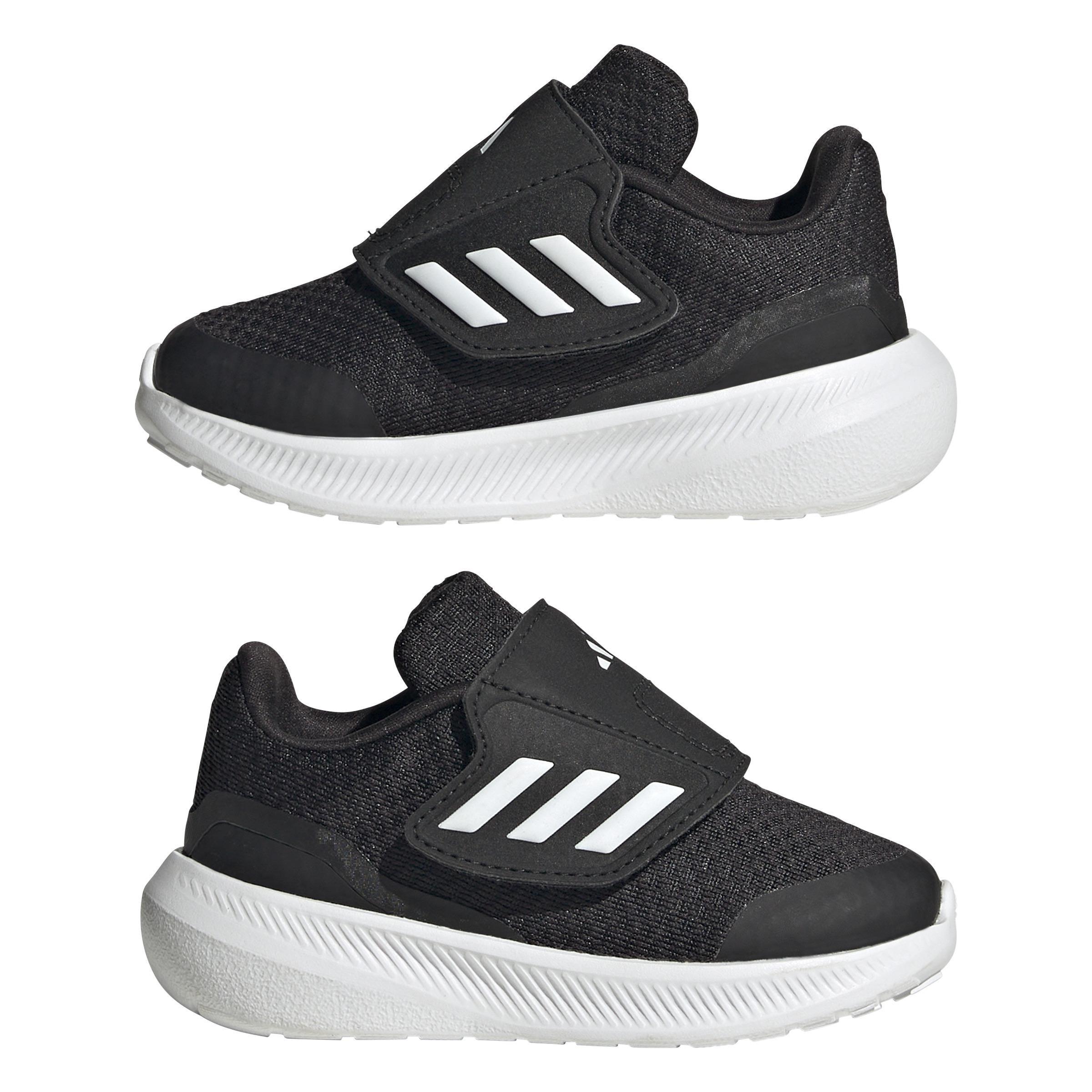 Unisex Kids Run Falcon 3.0 Hook-And-Loop Shoes, Black, A901_ONE, large image number 10