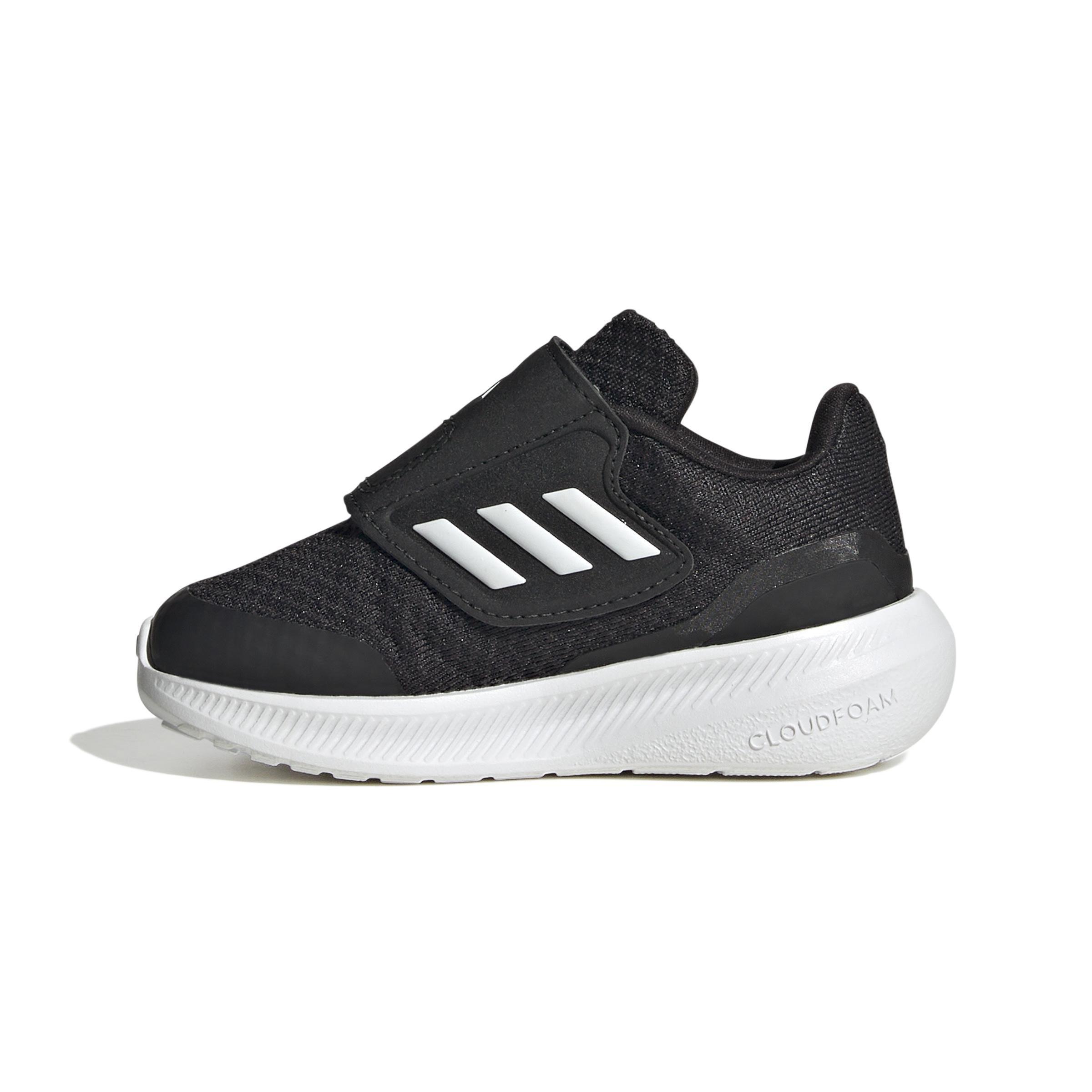 Unisex Kids Run Falcon 3.0 Hook-And-Loop Shoes, Black, A901_ONE, large image number 11