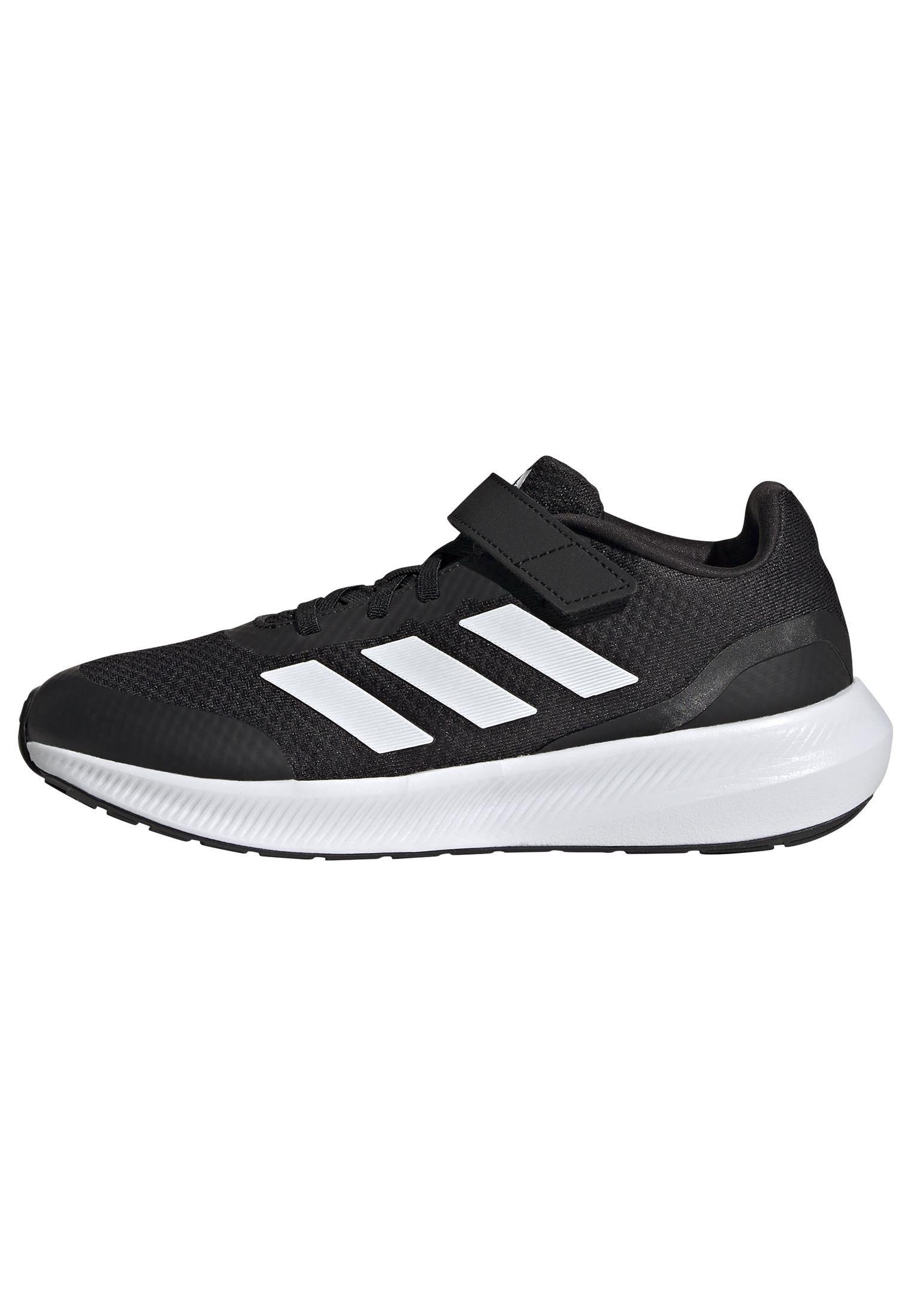 Unisex Kids Runfalcon 3.0 Elastic Lace Shoes, Black, , large image number 6