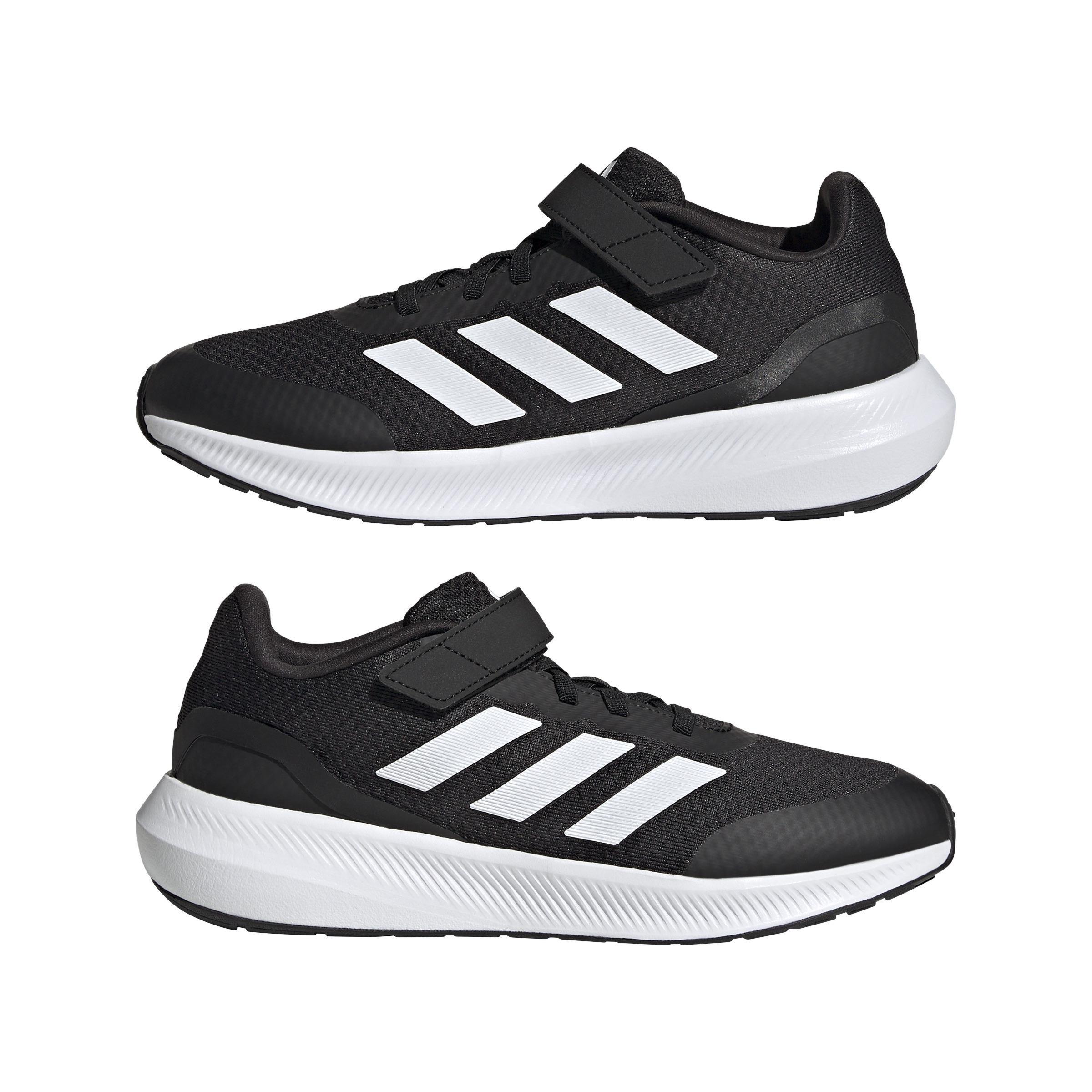 Unisex Kids Runfalcon 3.0 Elastic Lace Shoes, Black, , large image number 8