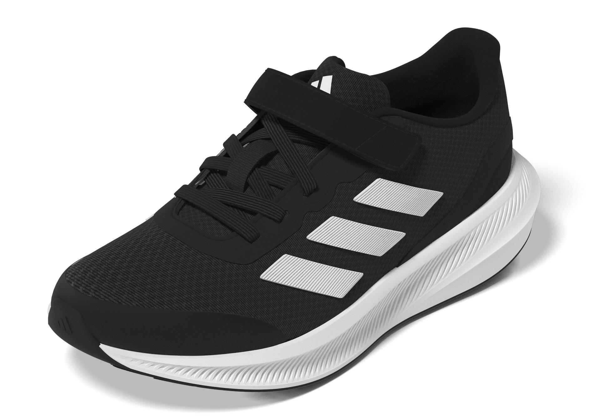 Unisex Kids Runfalcon 3.0 Elastic Lace Shoes, Black, , large image number 13