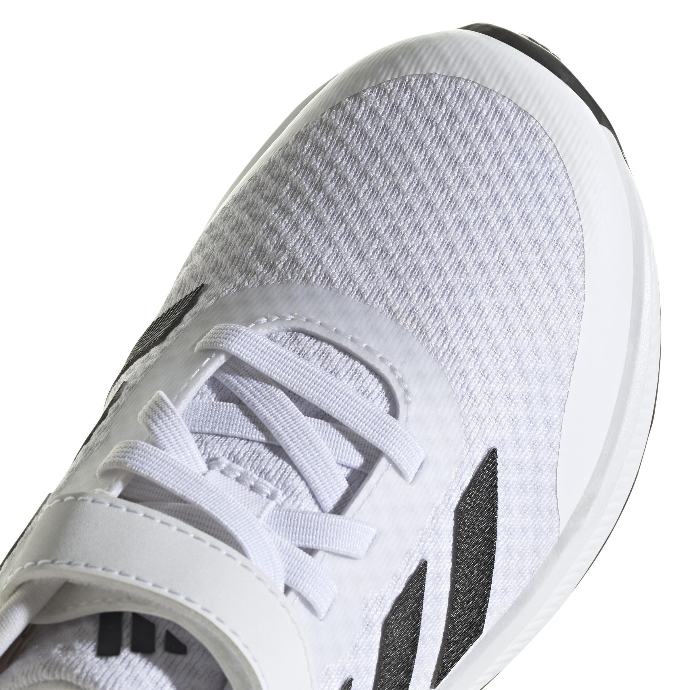 Unisex Runfalcon 3.0 Elastic Lace Top Strap Shoes, White, A901_ONE, large image number 4