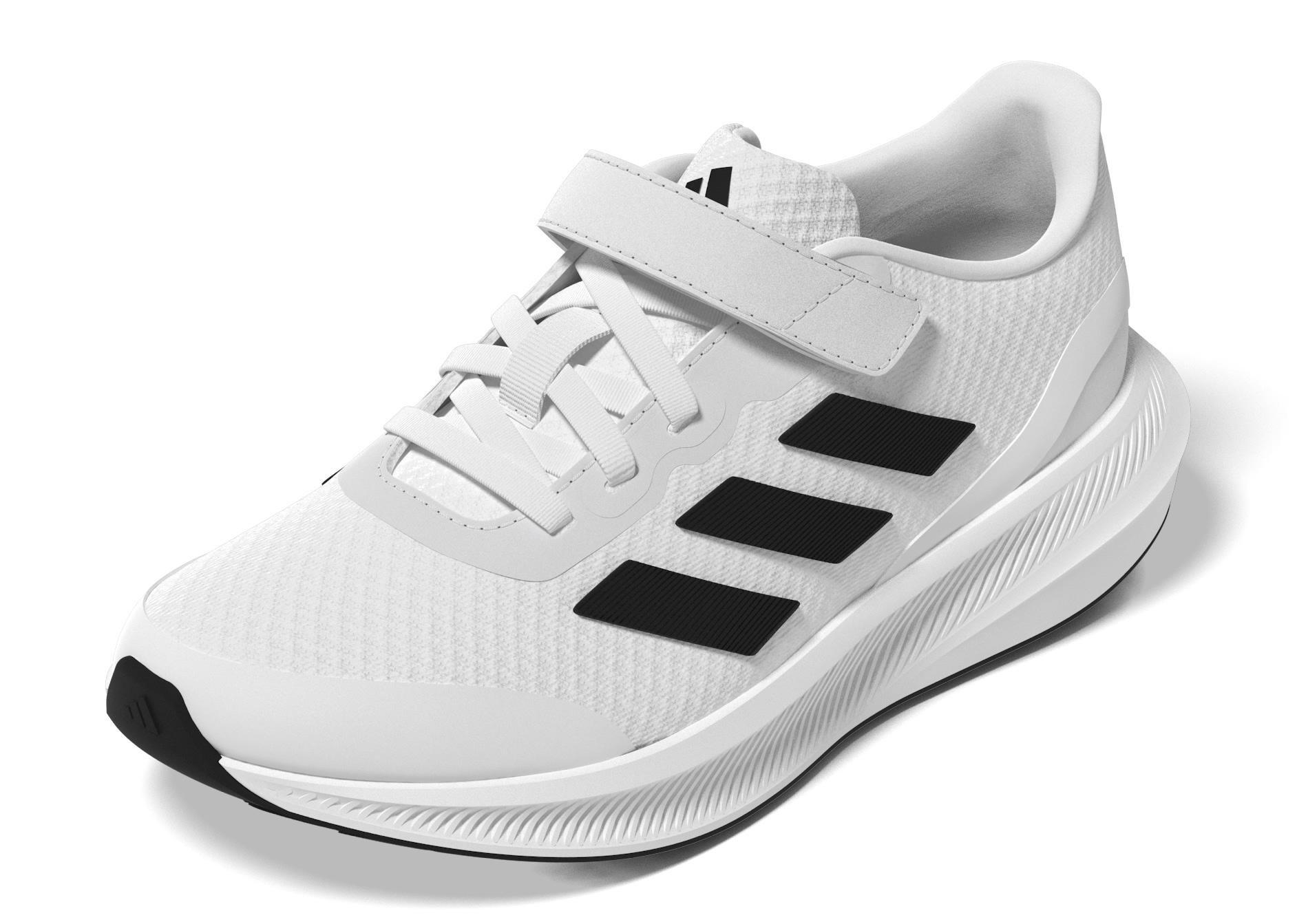 Unisex Kids Runfalcon 3.0 Elastic Lace Top Strap Shoes, White, A901_ONE, large image number 7